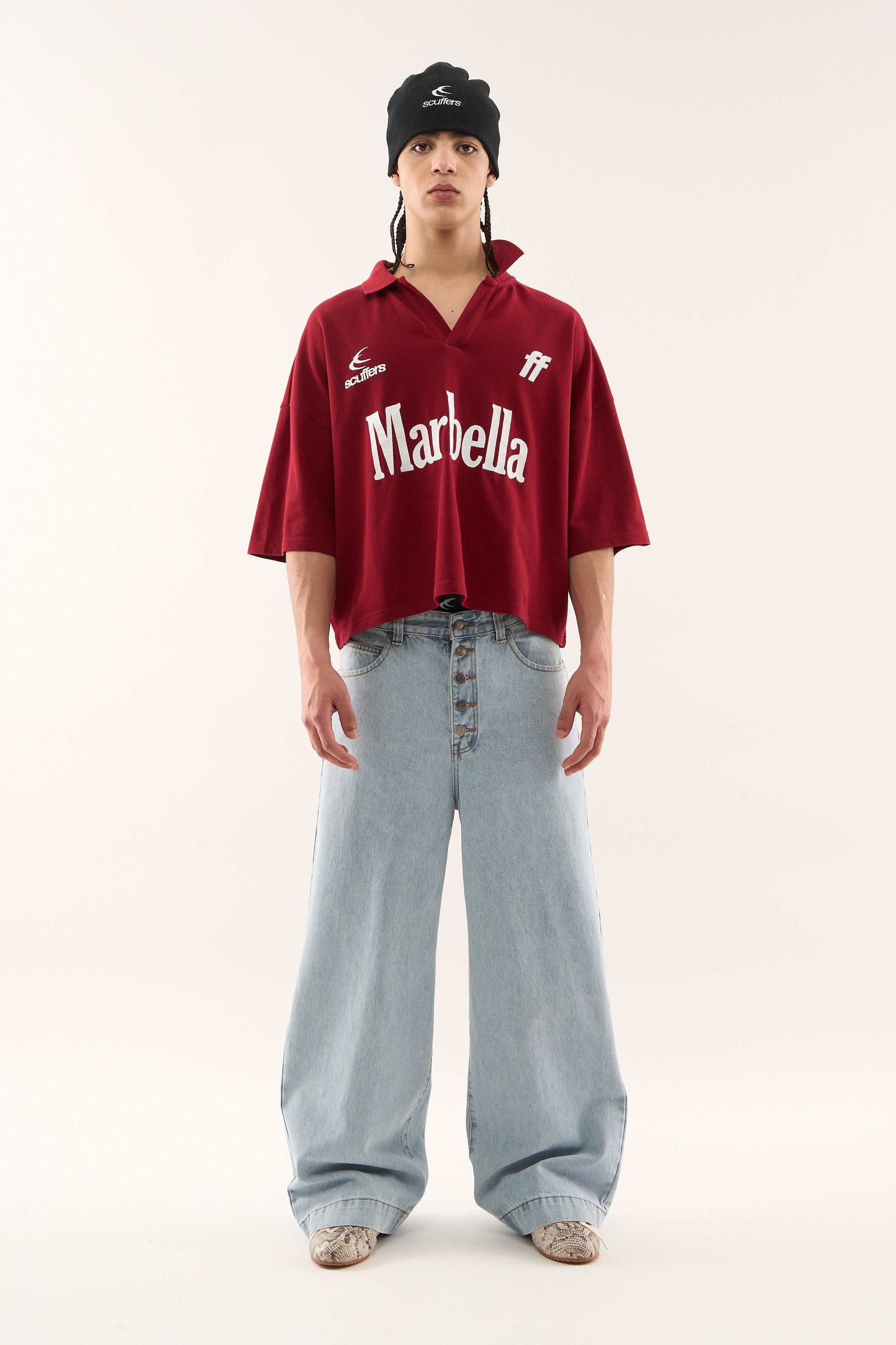 Polo Marbella rouge foncé