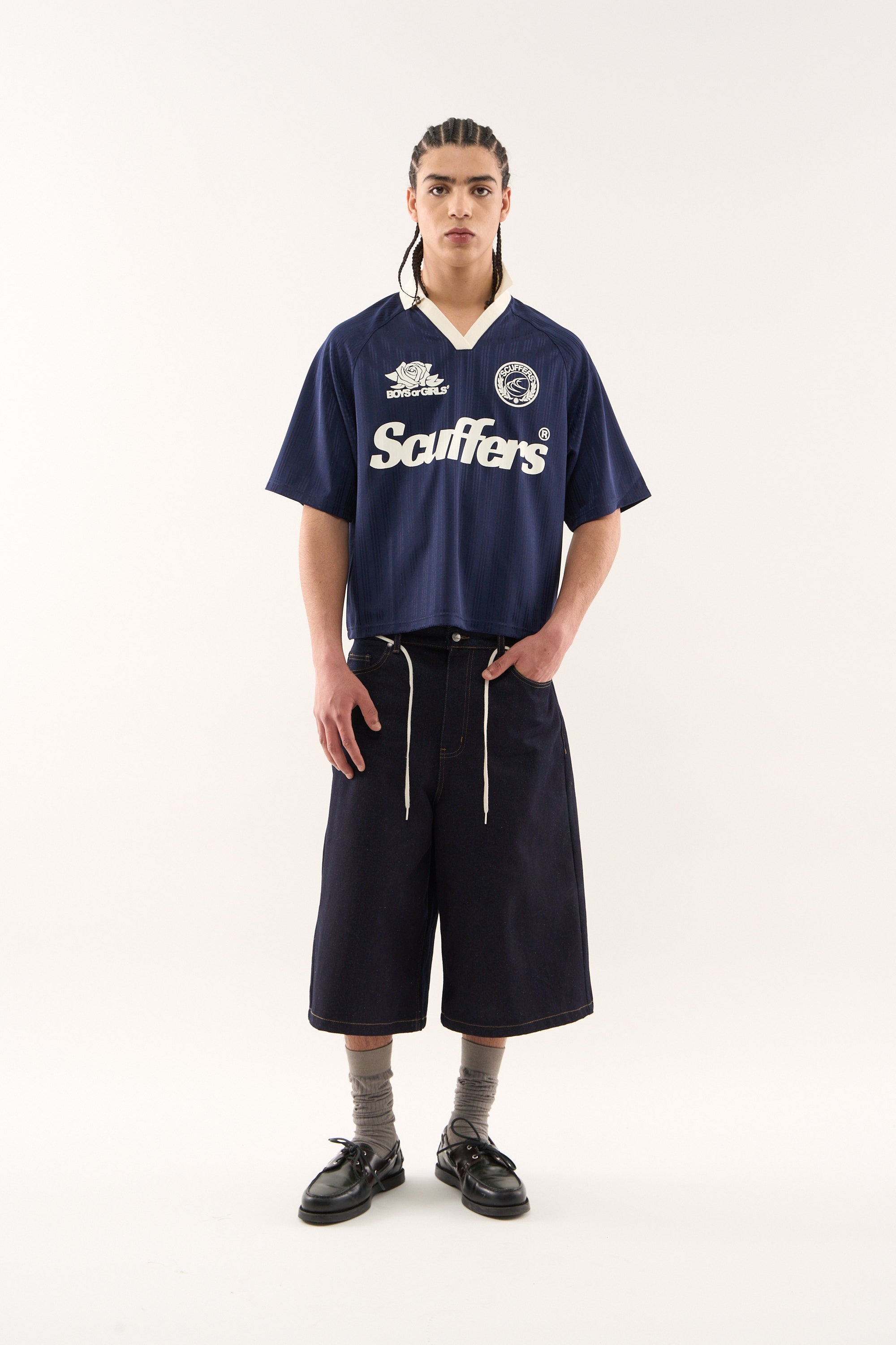 T-shirt de football Pearl Navy