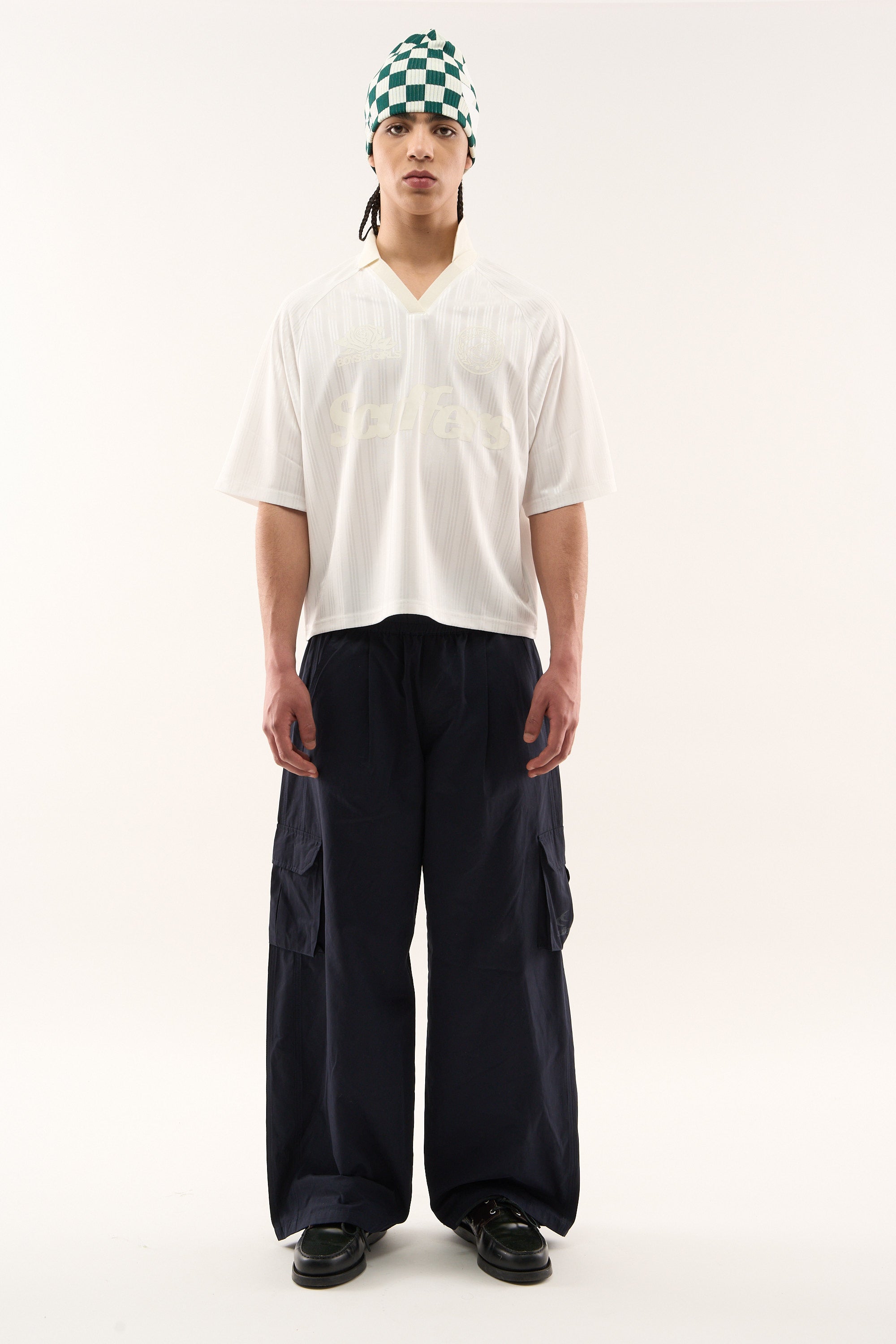 T-shirt de football blanc nacré