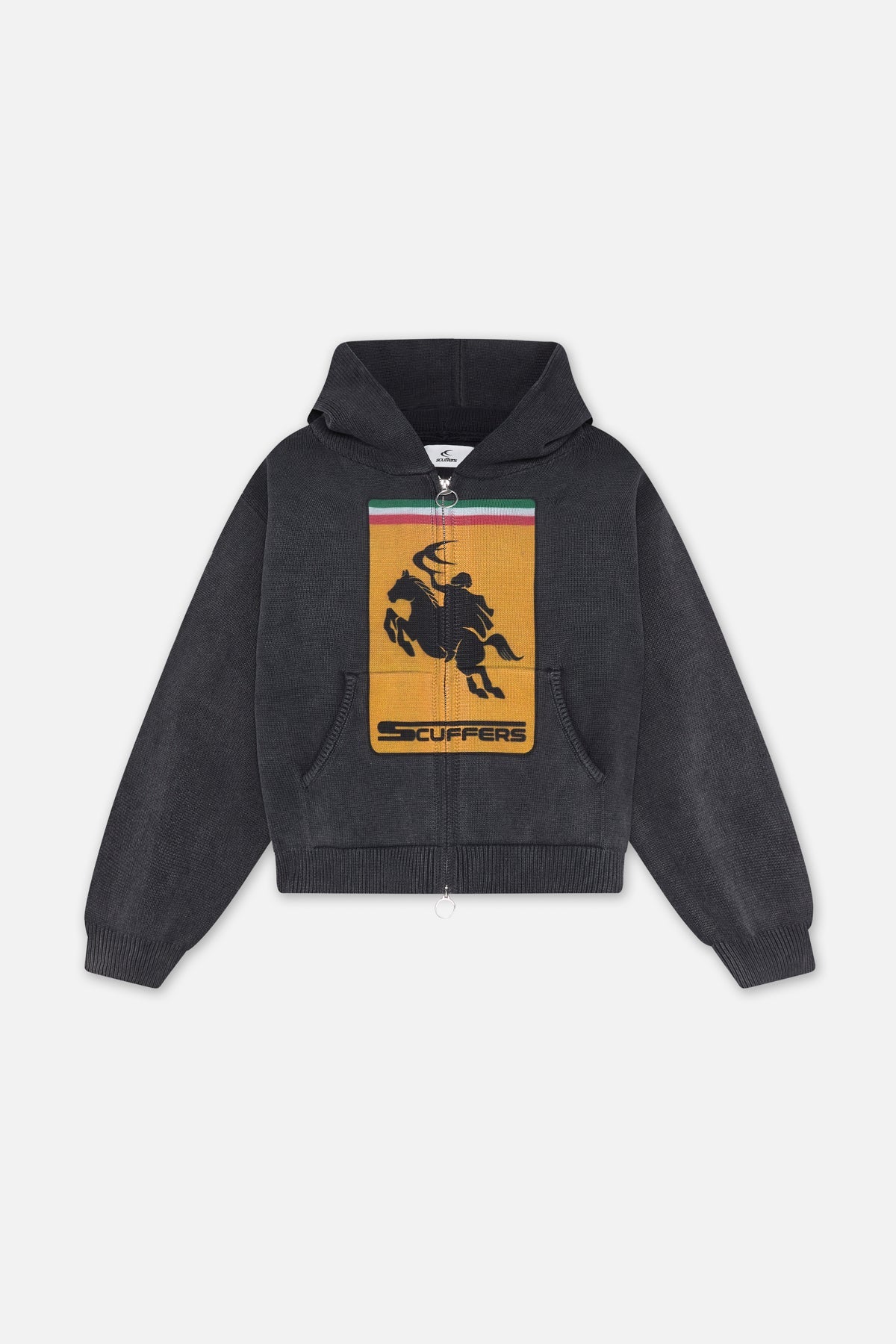 Fermeture éclair Rarri en maille foncée