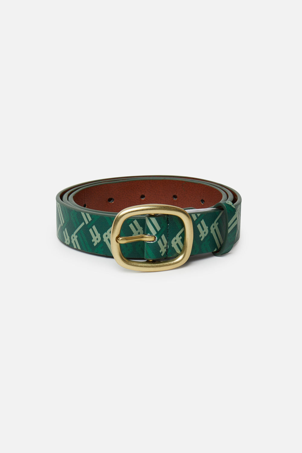 Ceinture verte monogrammée