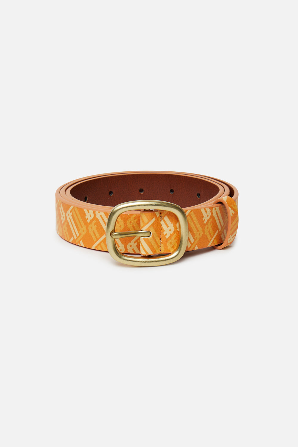Ceinture jaune monogrammée