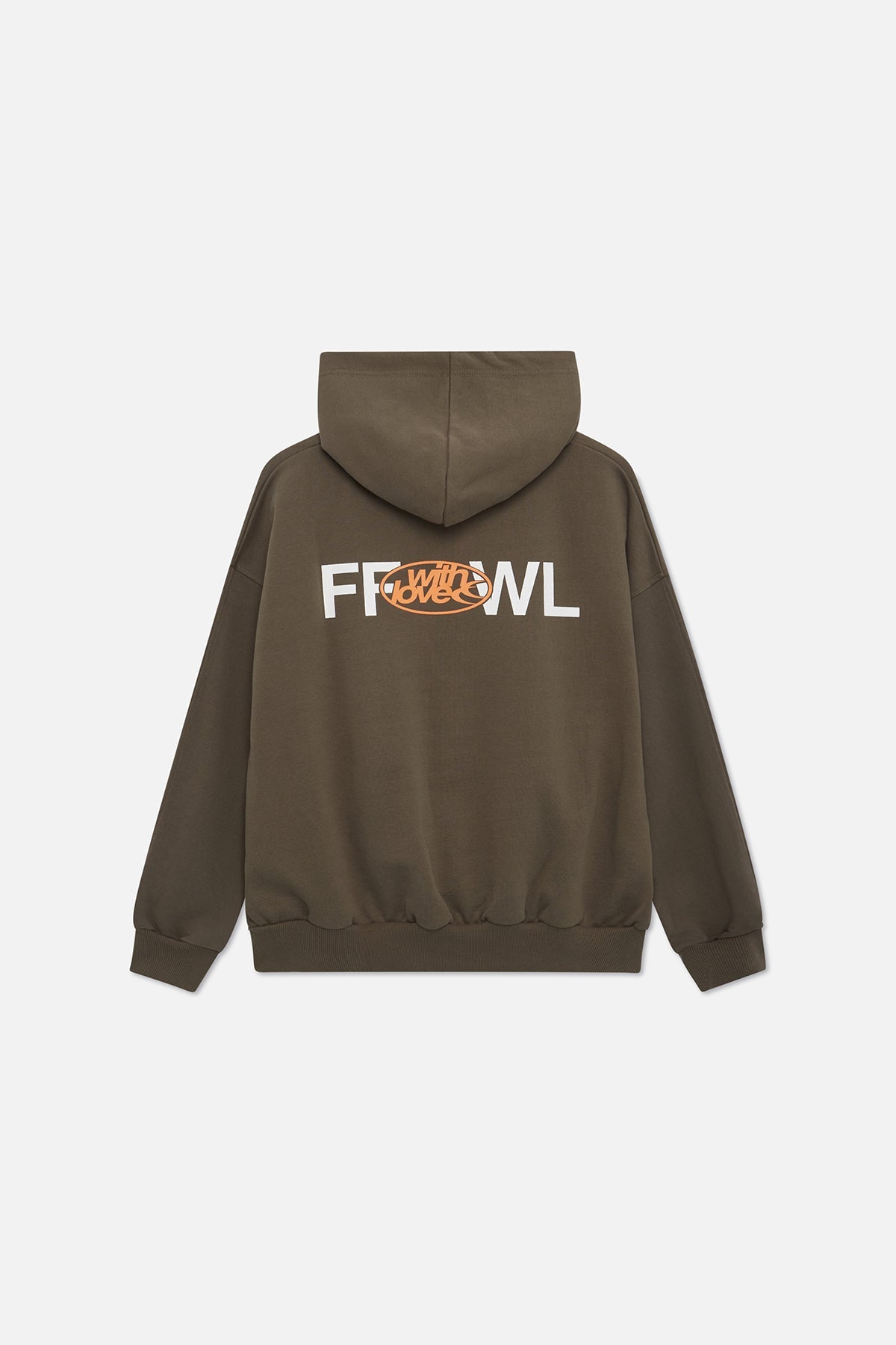 Sweat à capuche zippé Caviar Olive