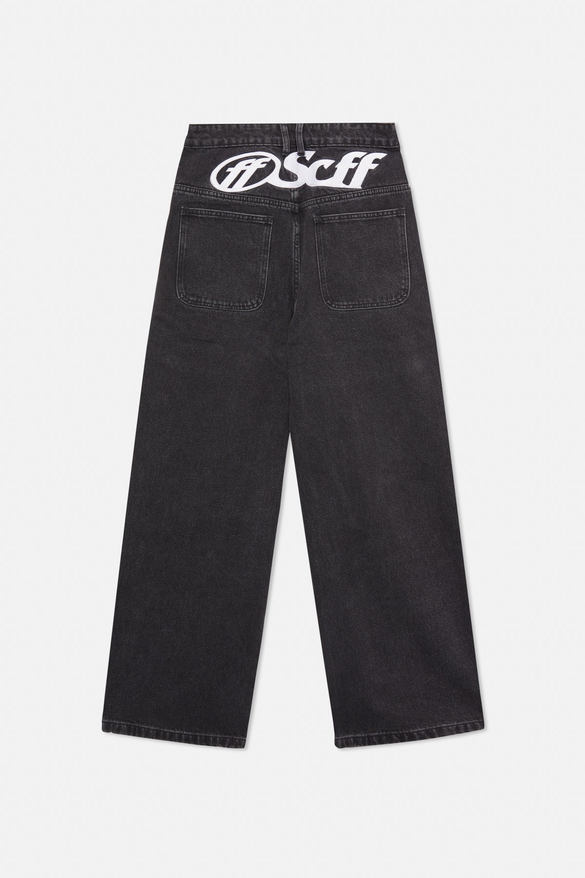 Jean noir délavé oversize déchiré