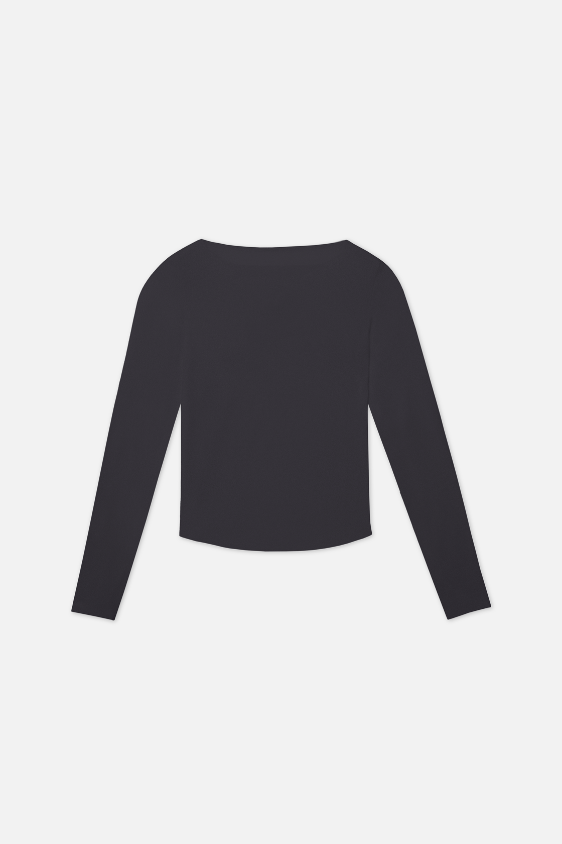 T-shirt à manches longues gris avec logo