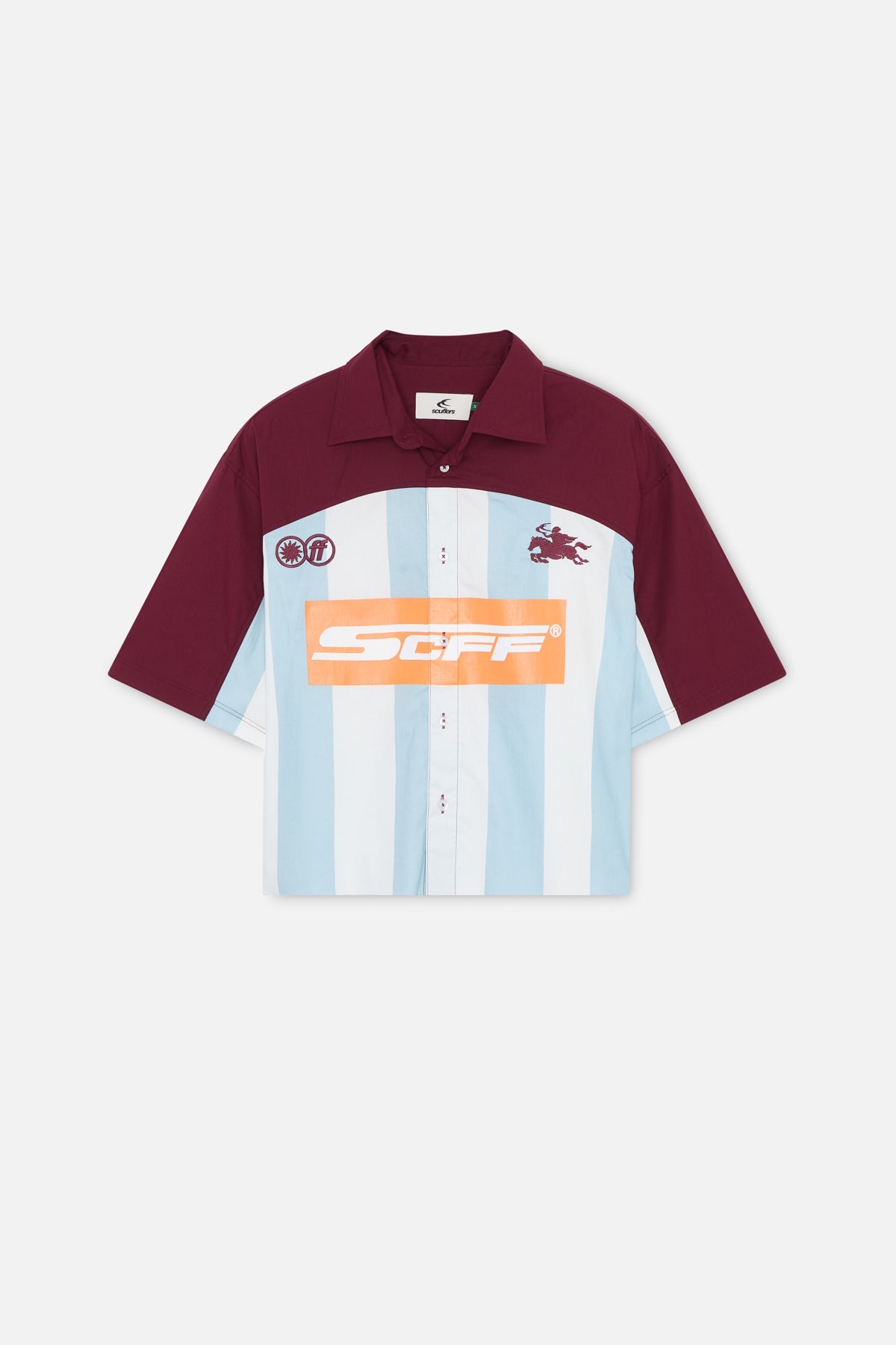 Chemise Forza bordeaux et bleue