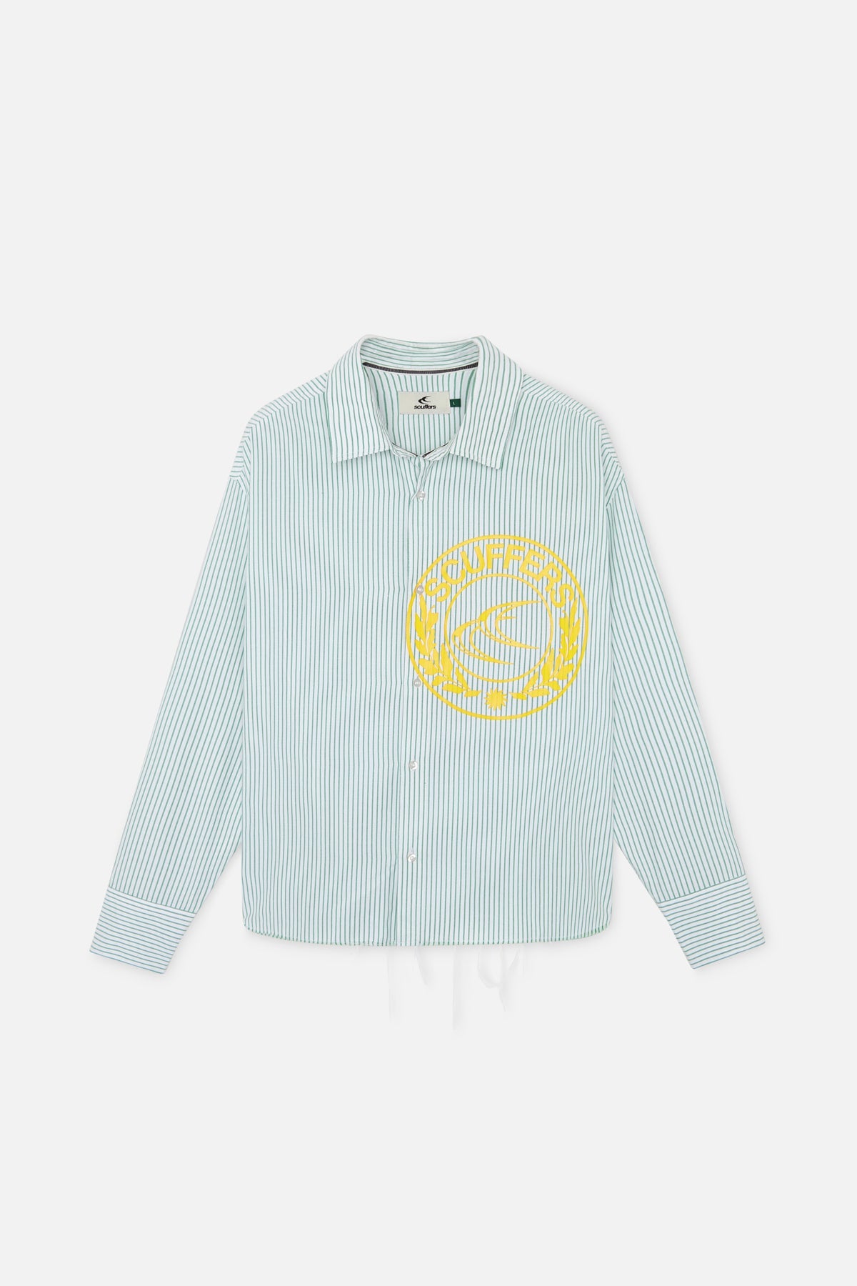 Chemise verte à rayures CLG