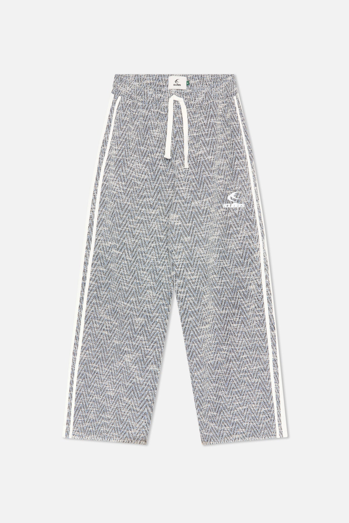 Pantalon bleu bouclé