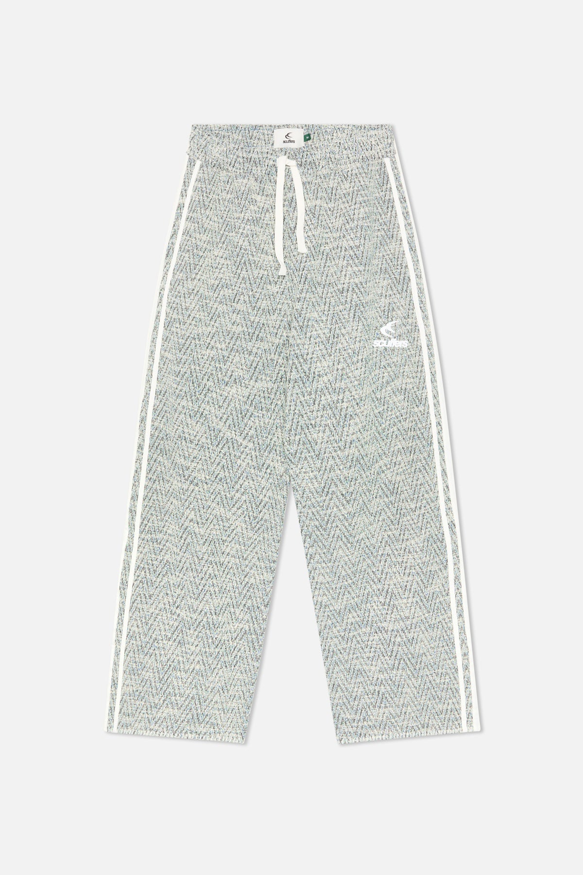 Pantalon vert bouclé