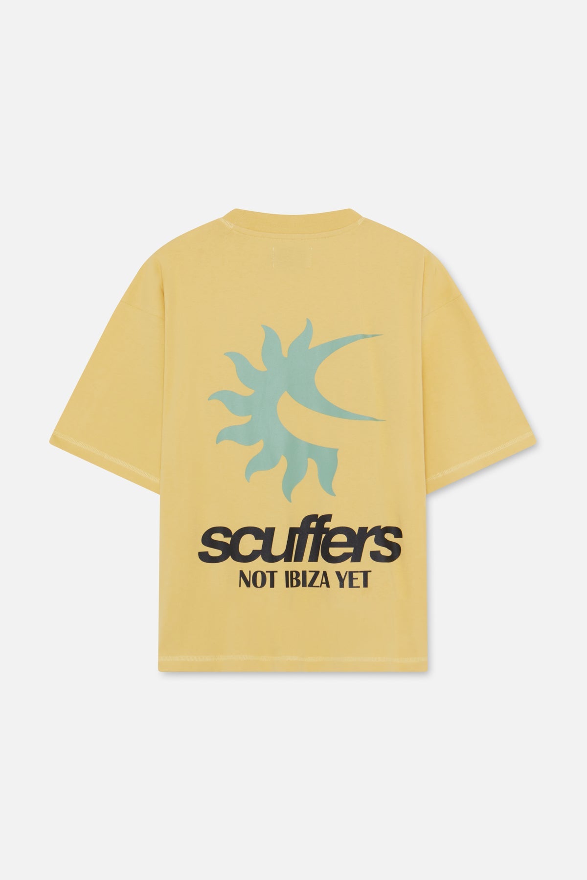 T-shirt jaune « Not Ibiza Again »