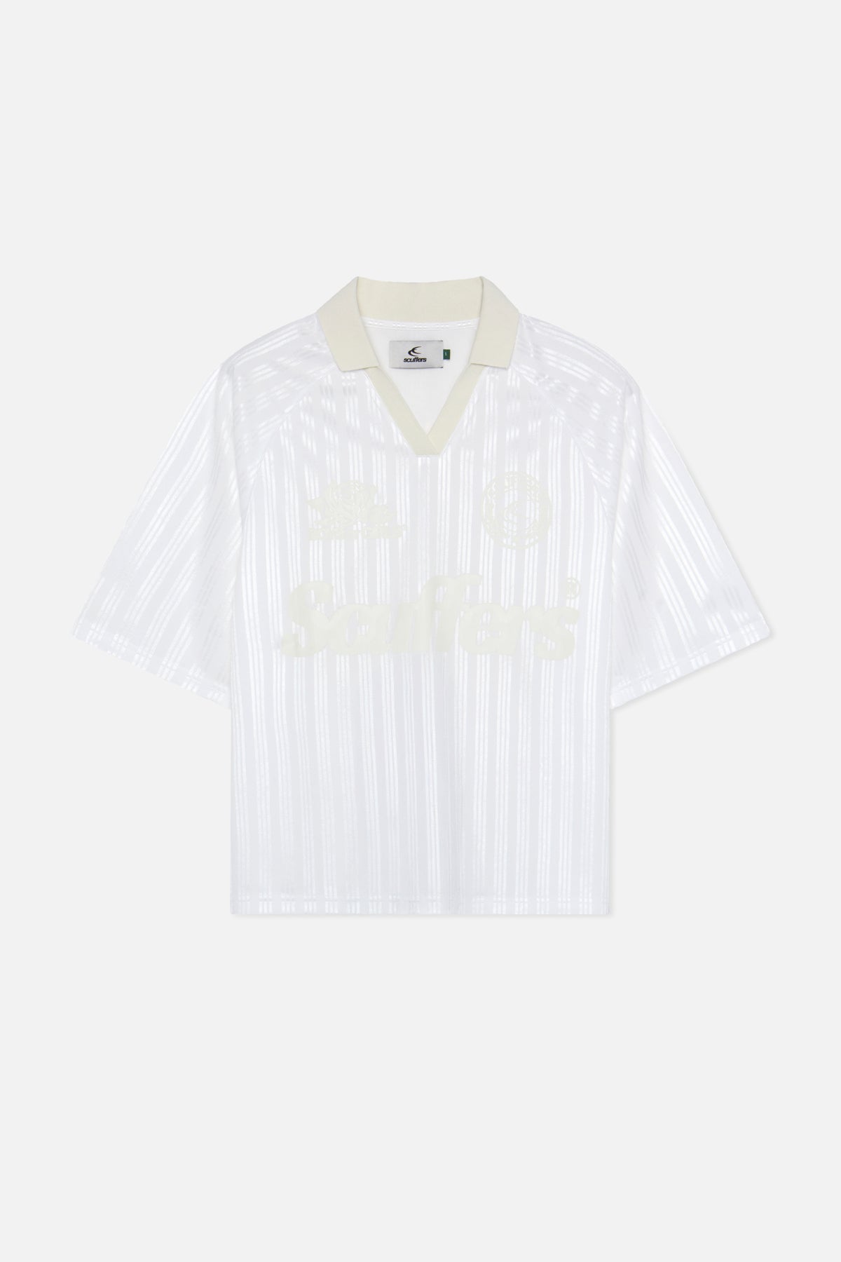 T-shirt de football blanc nacré