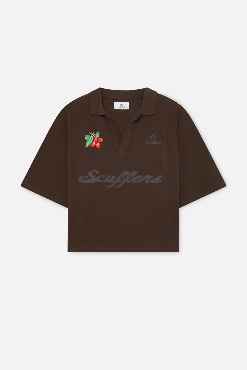 Polo marron tropical