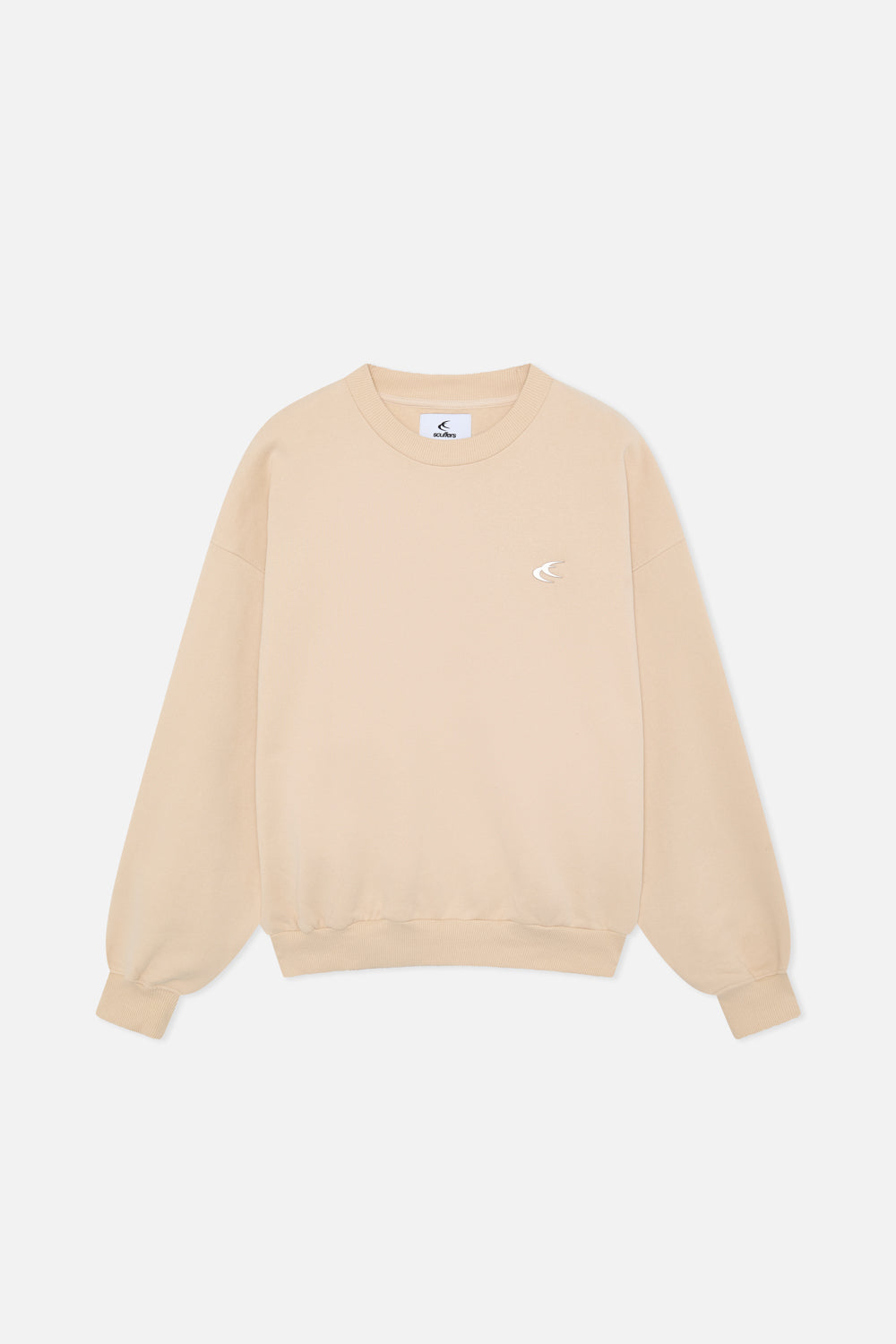 Pull ras du cou écru de tous les jours