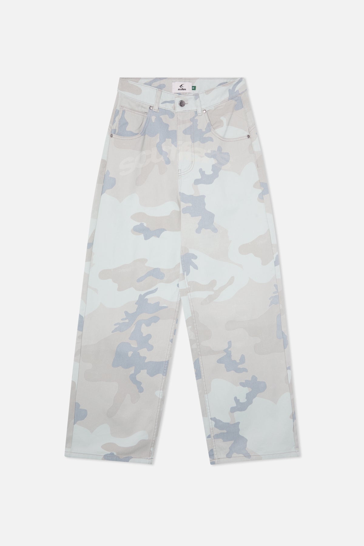 Pantalon camouflage bleu clair éclatant
