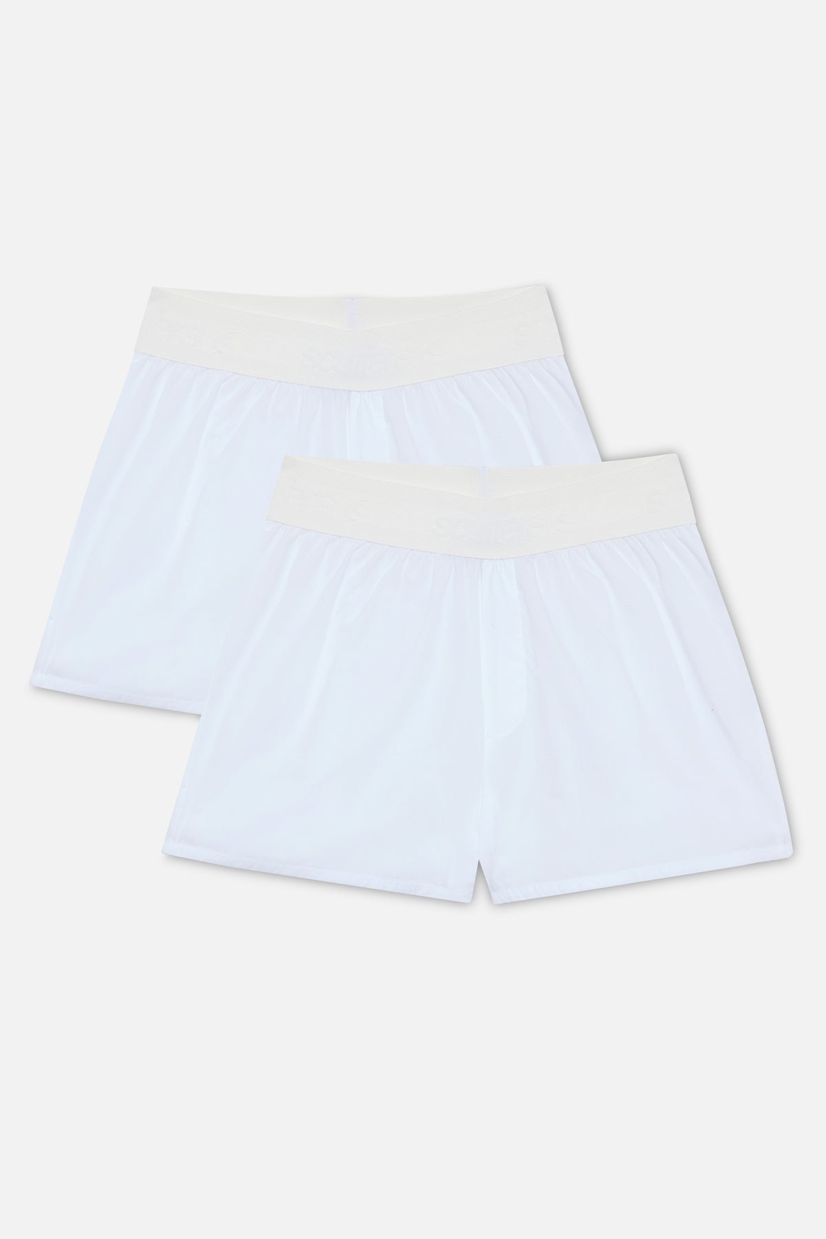 Pack de boxers entièrement blancs