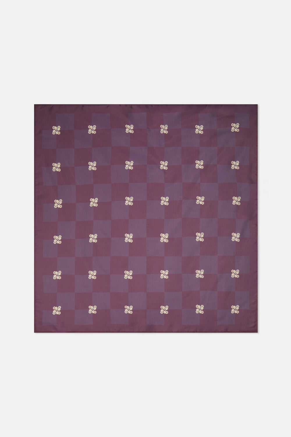 Bandana bordeaux à pollen