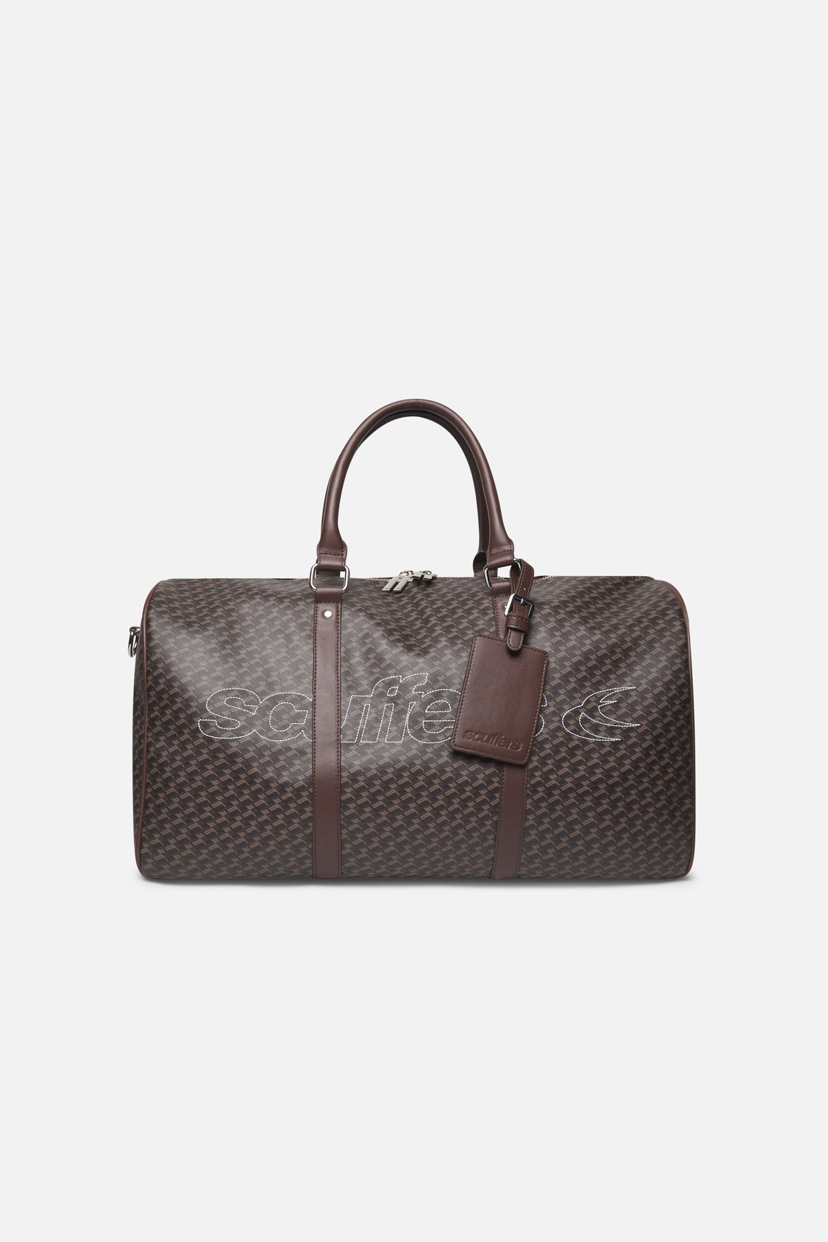 Sac de voyage marron monogrammé