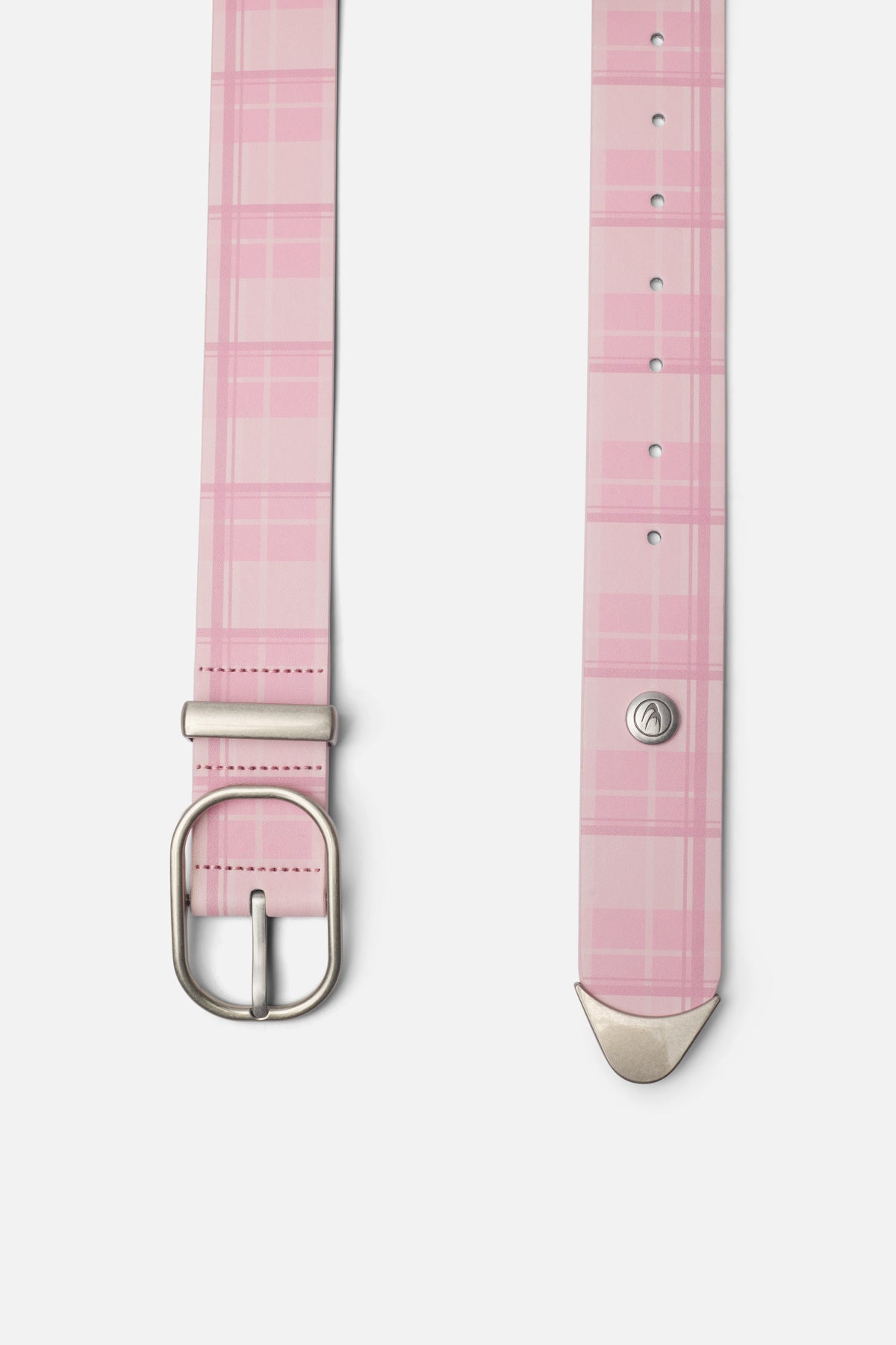 Ceinture rose à carreaux