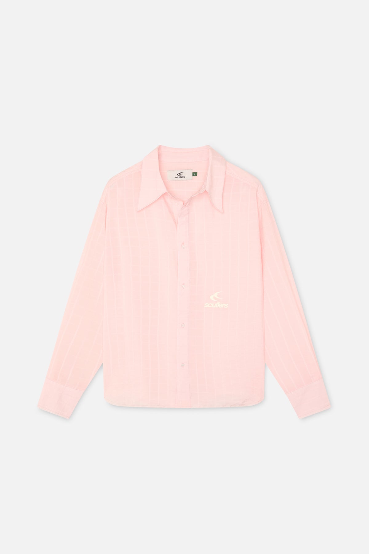 Chemise saumon d'été années 70