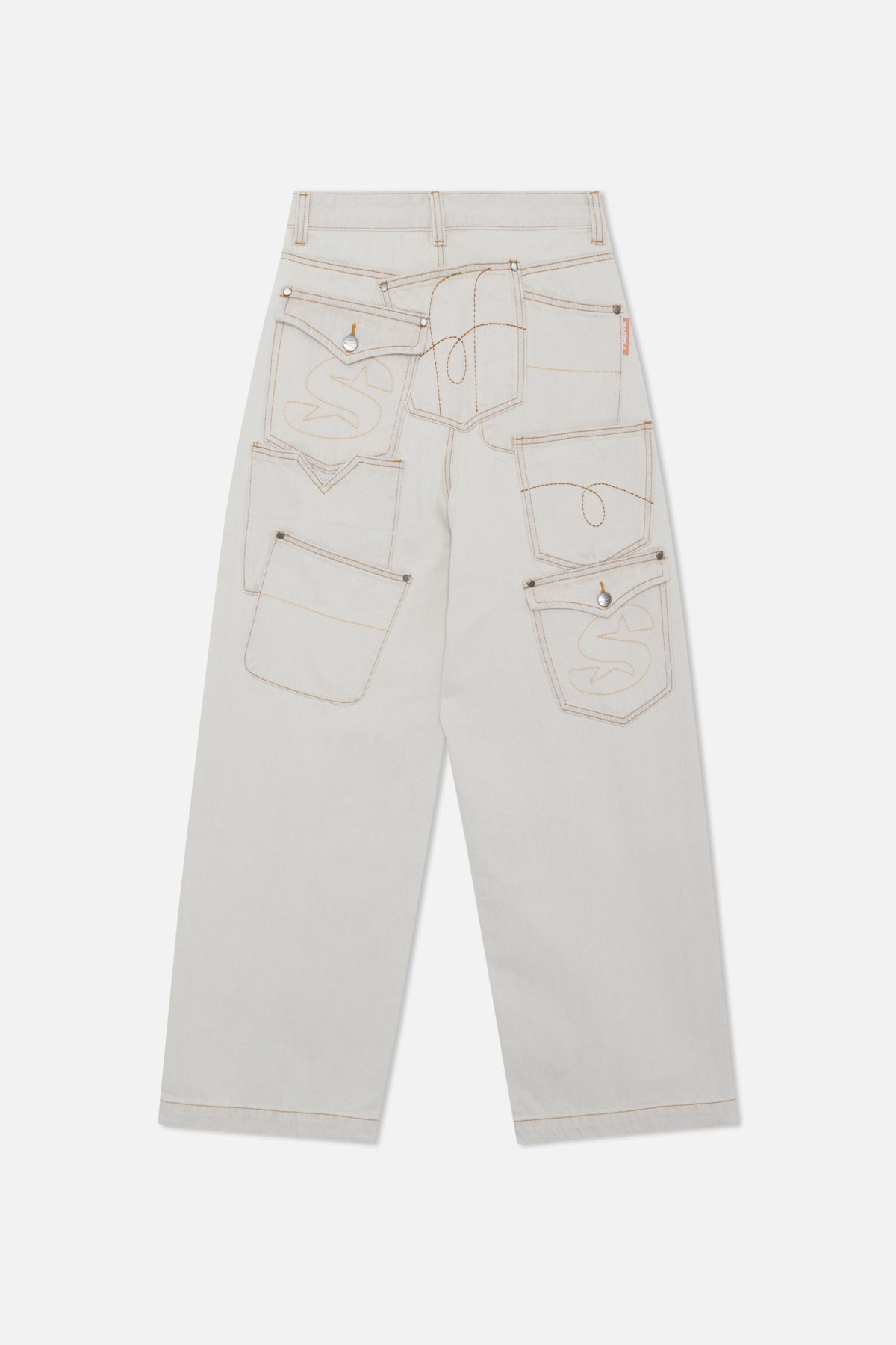 Pantalon écru à 7 poches