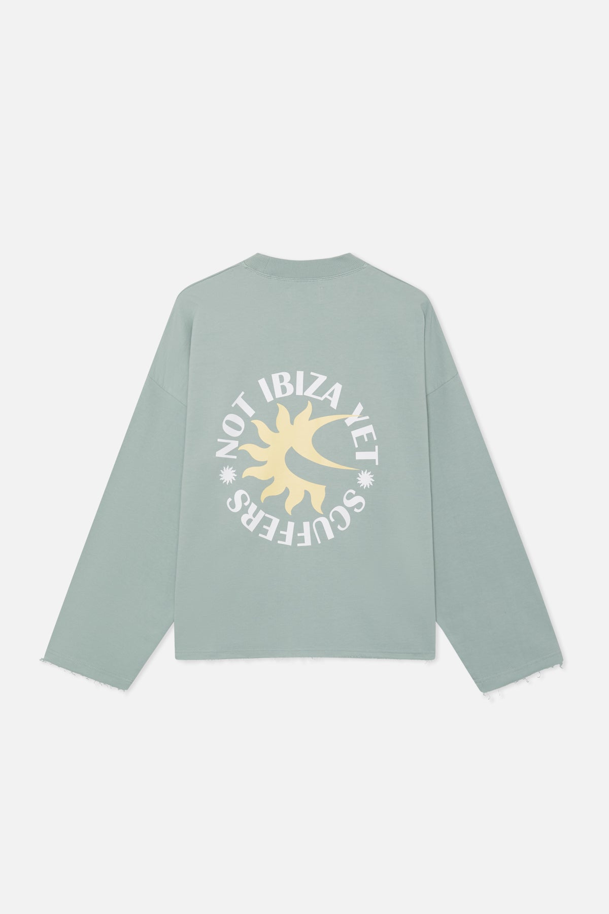 Sweat-shirt vert clair Not Ibiza Again