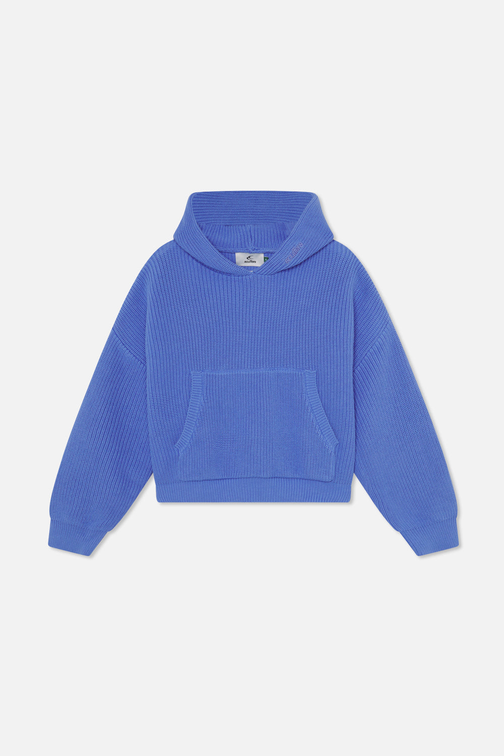 Sweat à capuche bleu royal en maille osée