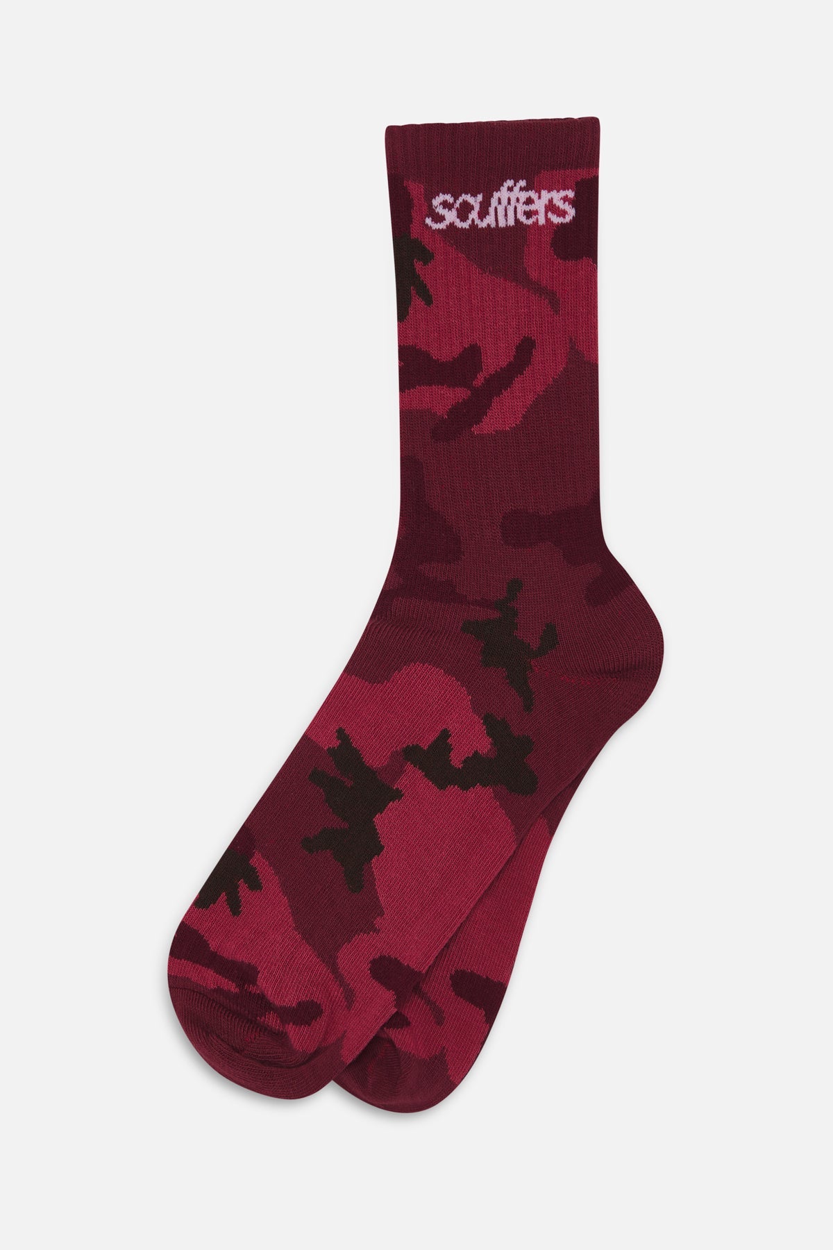 Chaussettes camouflage bordeaux