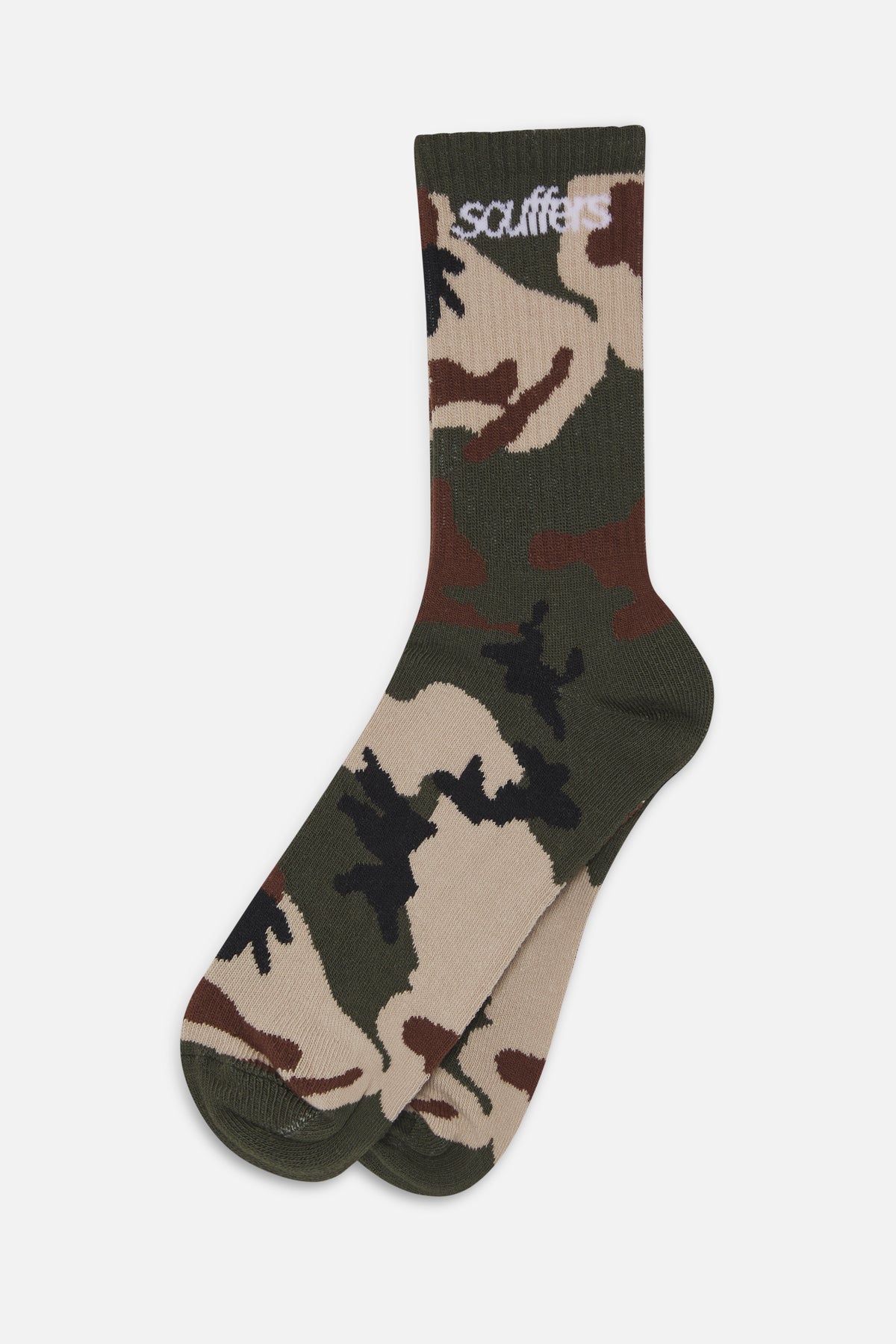 Chaussettes vert camouflage