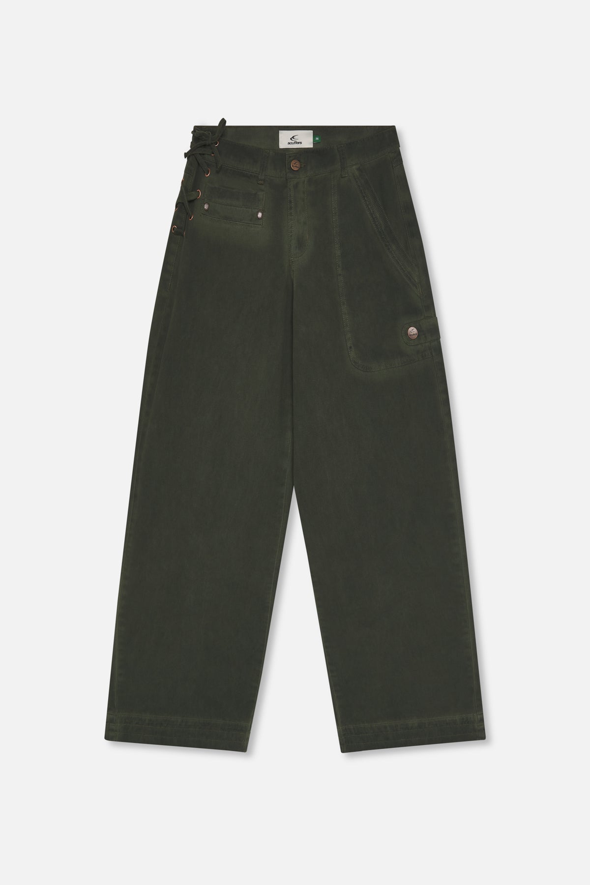 Pantalon vert poussiéreux de la ville