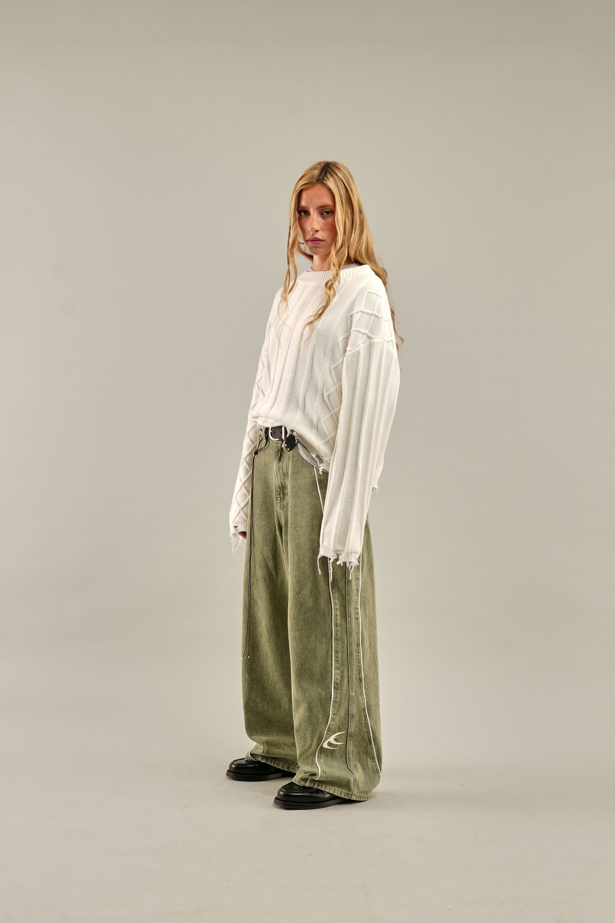 Maillot trench blanc oversize