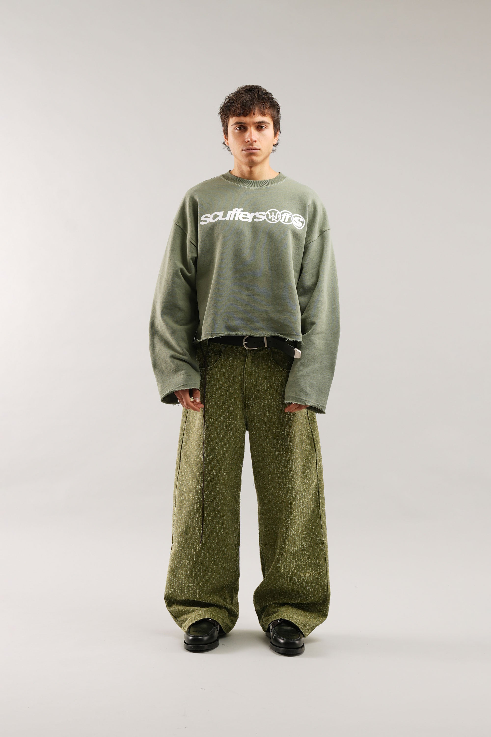 Sweat-shirt kaki New Age