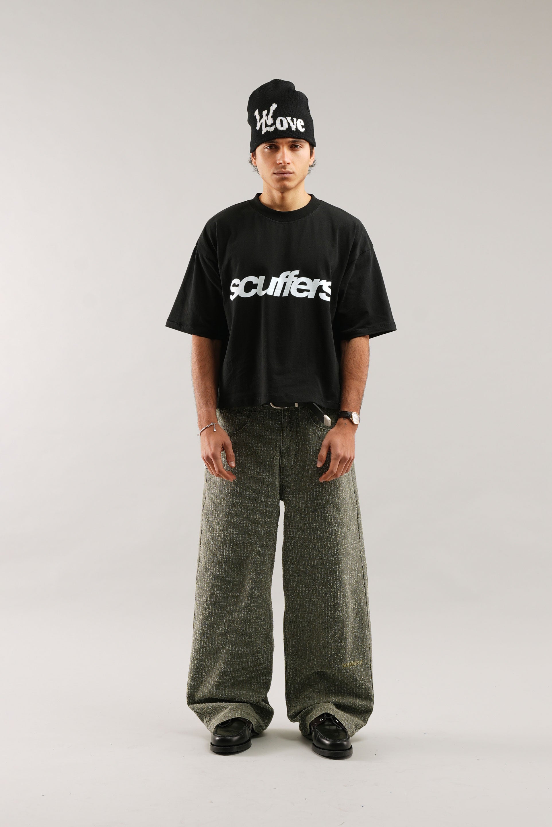 Pantalon vert poussiéreux en tissu ripstop