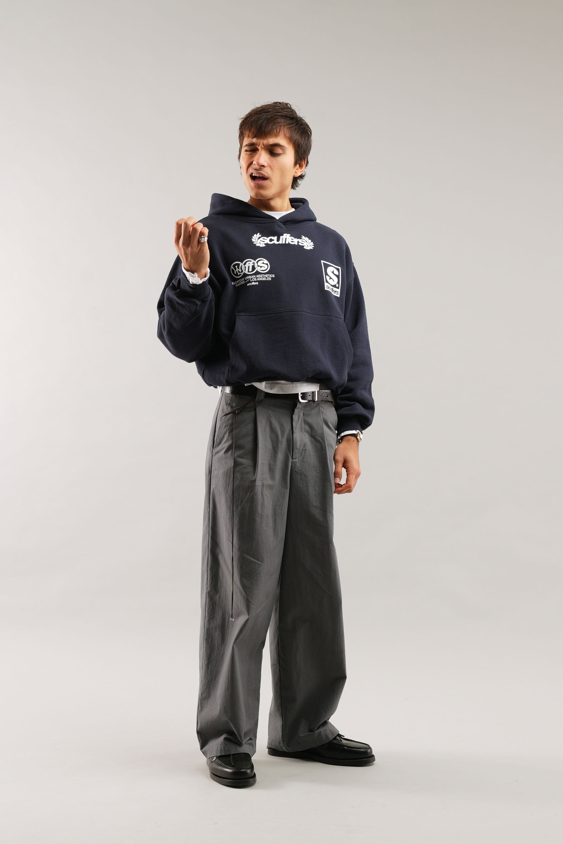 Sweat à capuche New Age Navy