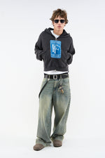 Fermeture éclair en maille foncée Rolly