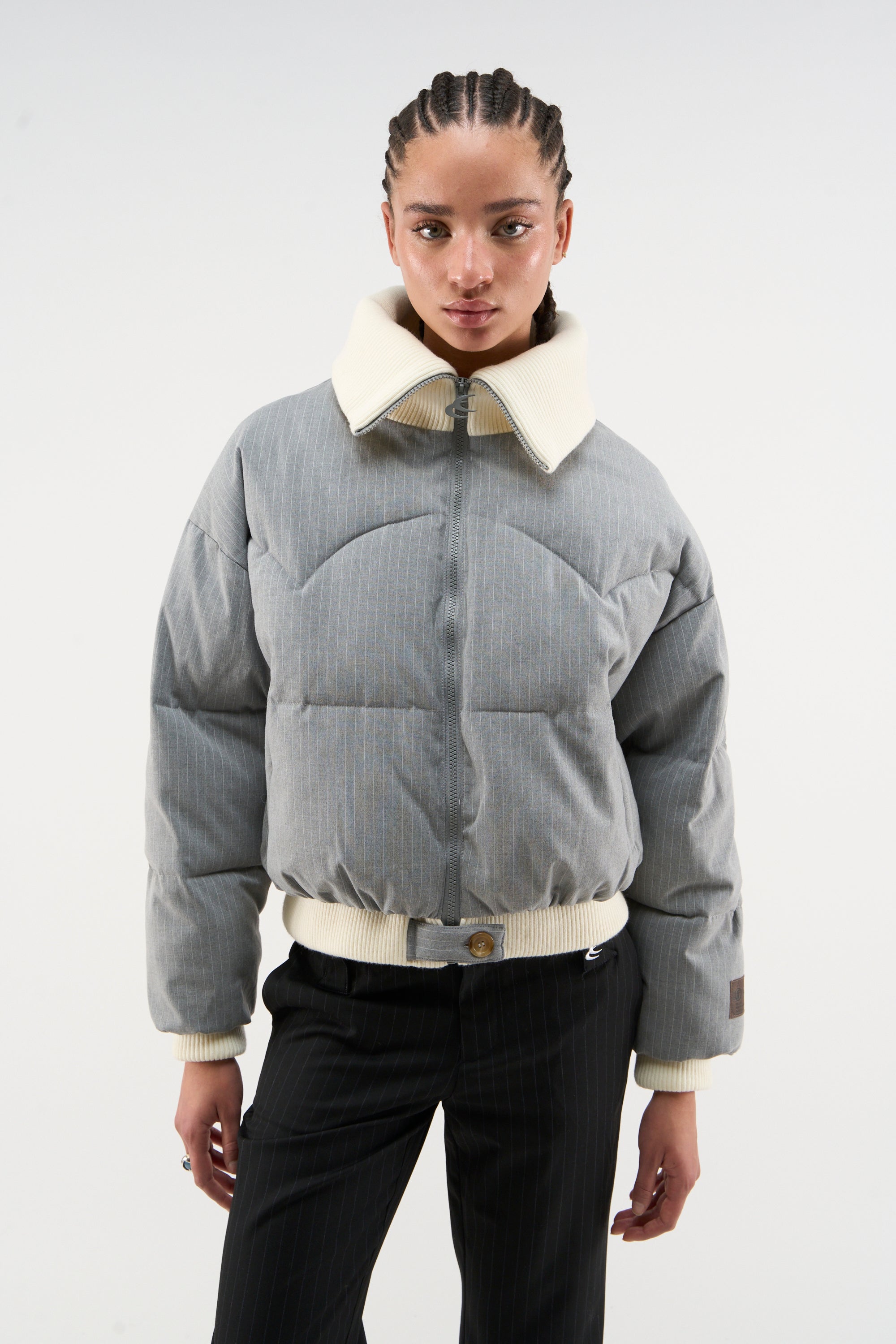 Doudoune Donatello gris clair