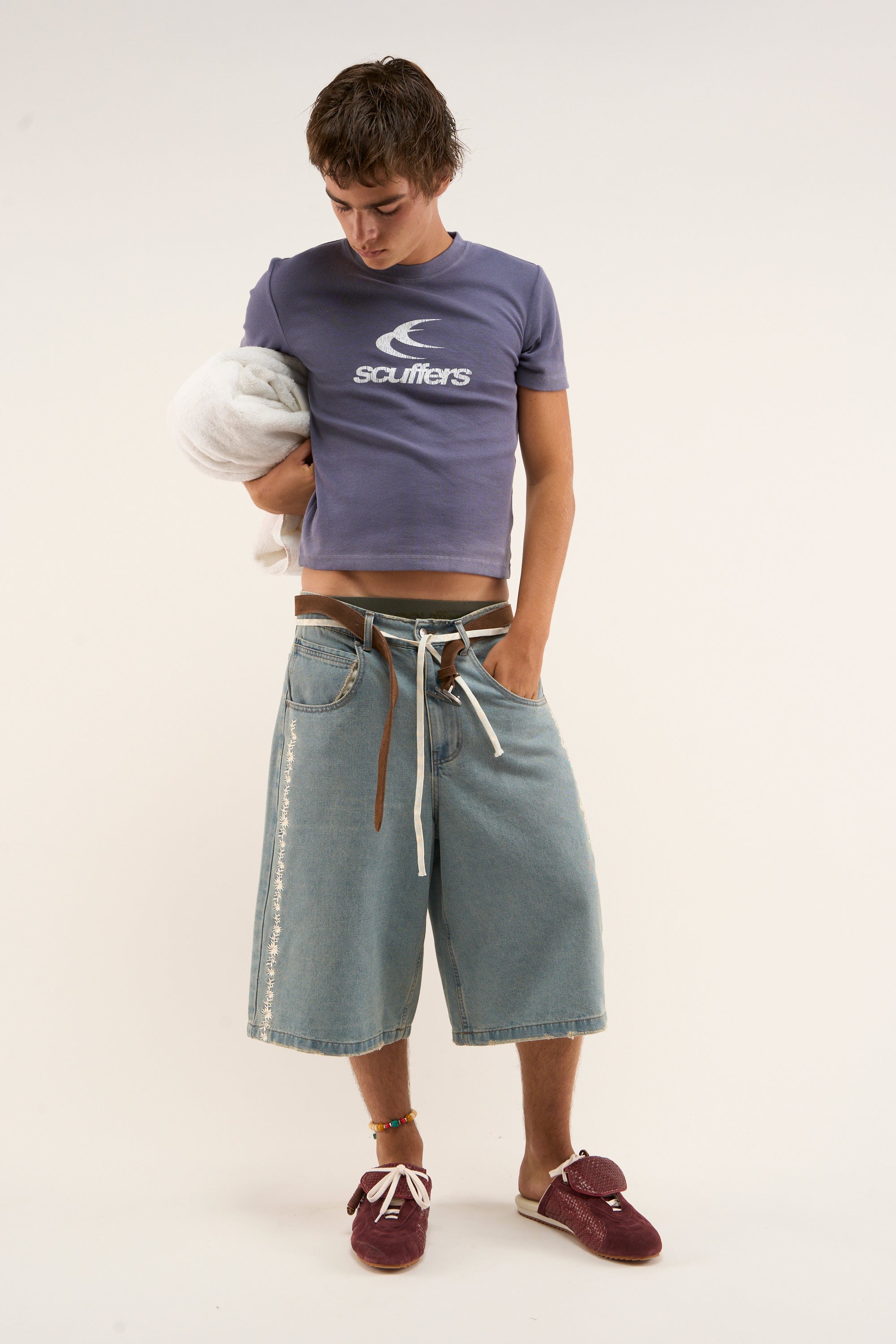 Short bleu Woodstock