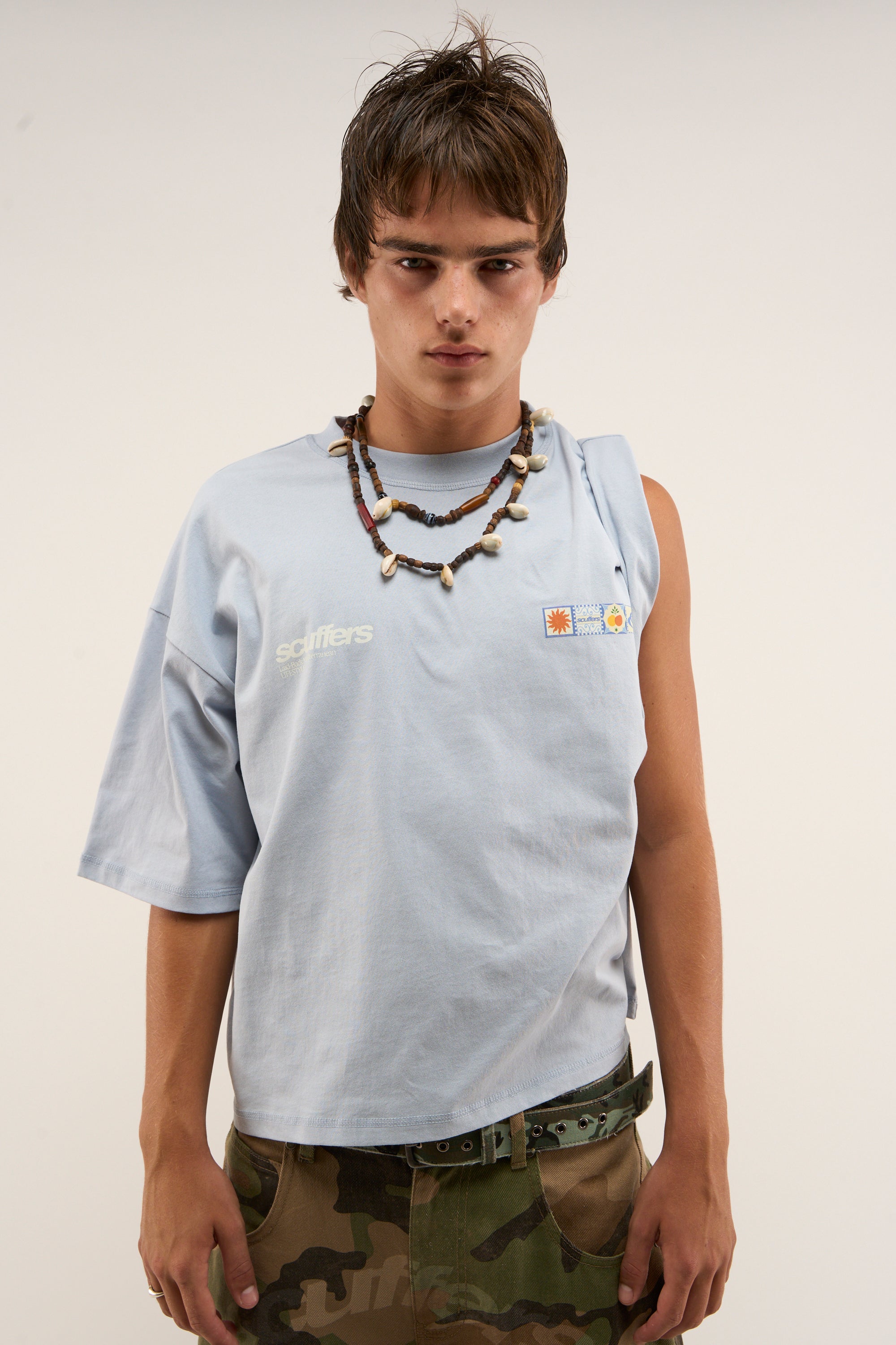 T-shirt bleu clair Minorque