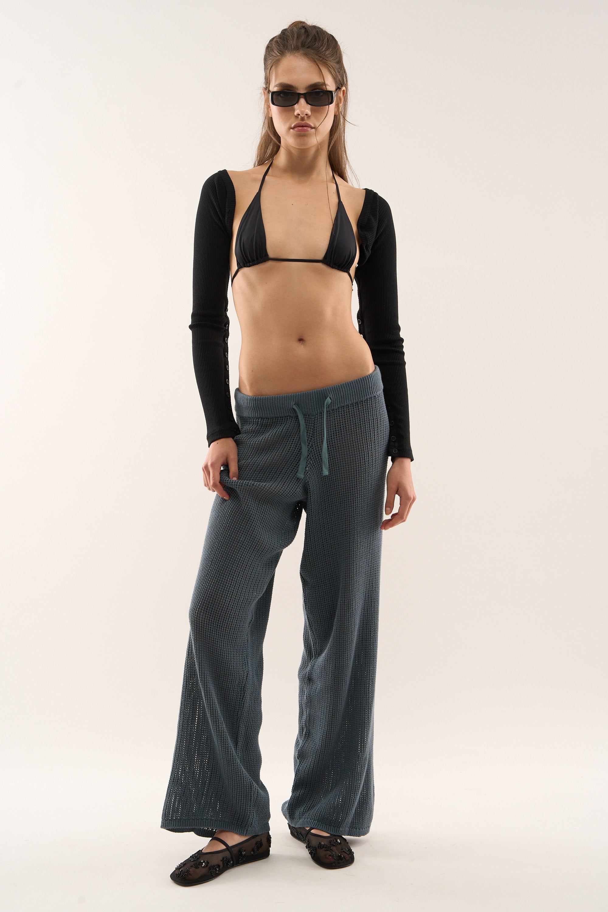 Pantalon bleu poussiéreux Double Lune