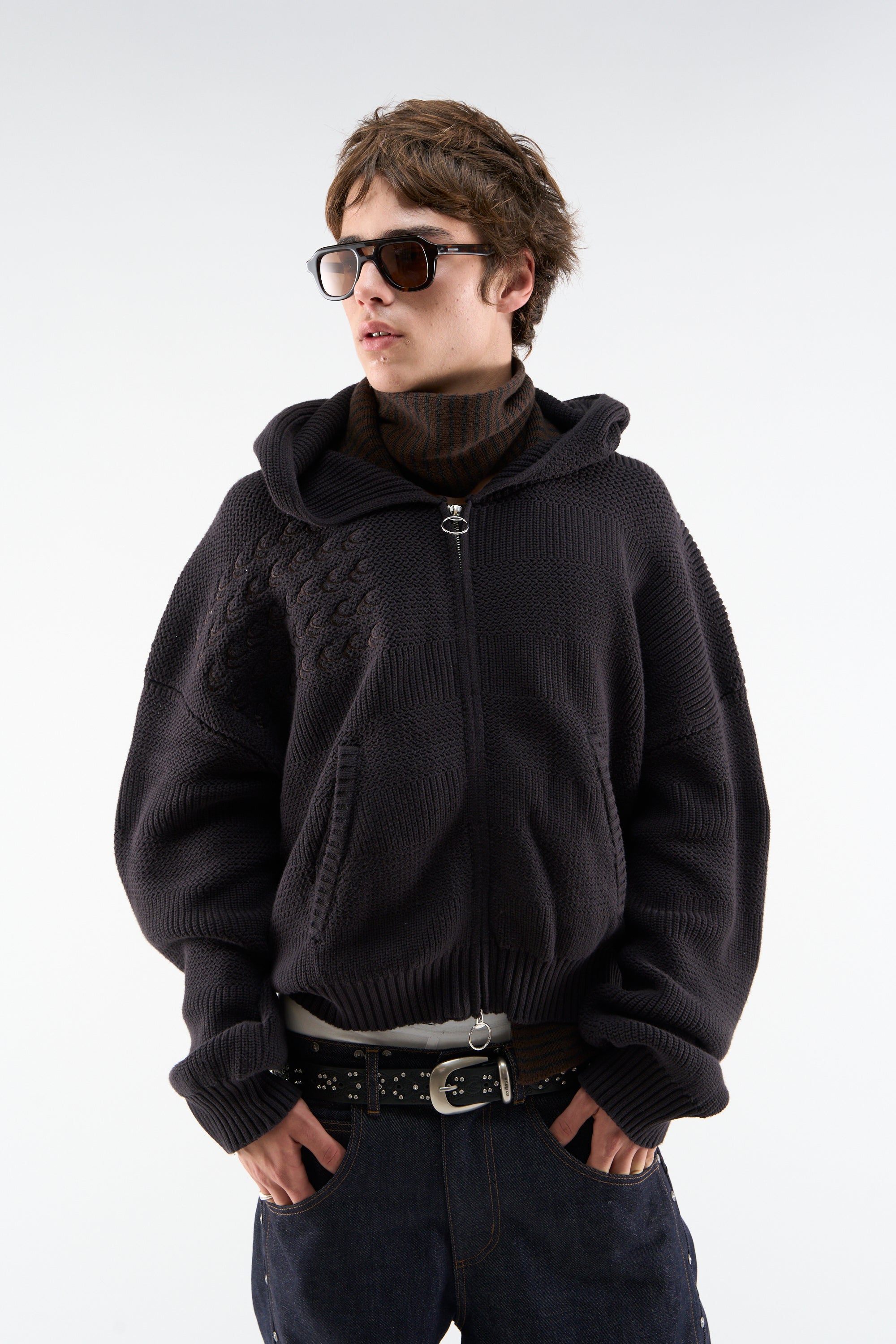 Fermeture éclair en maille foncée Nowhere