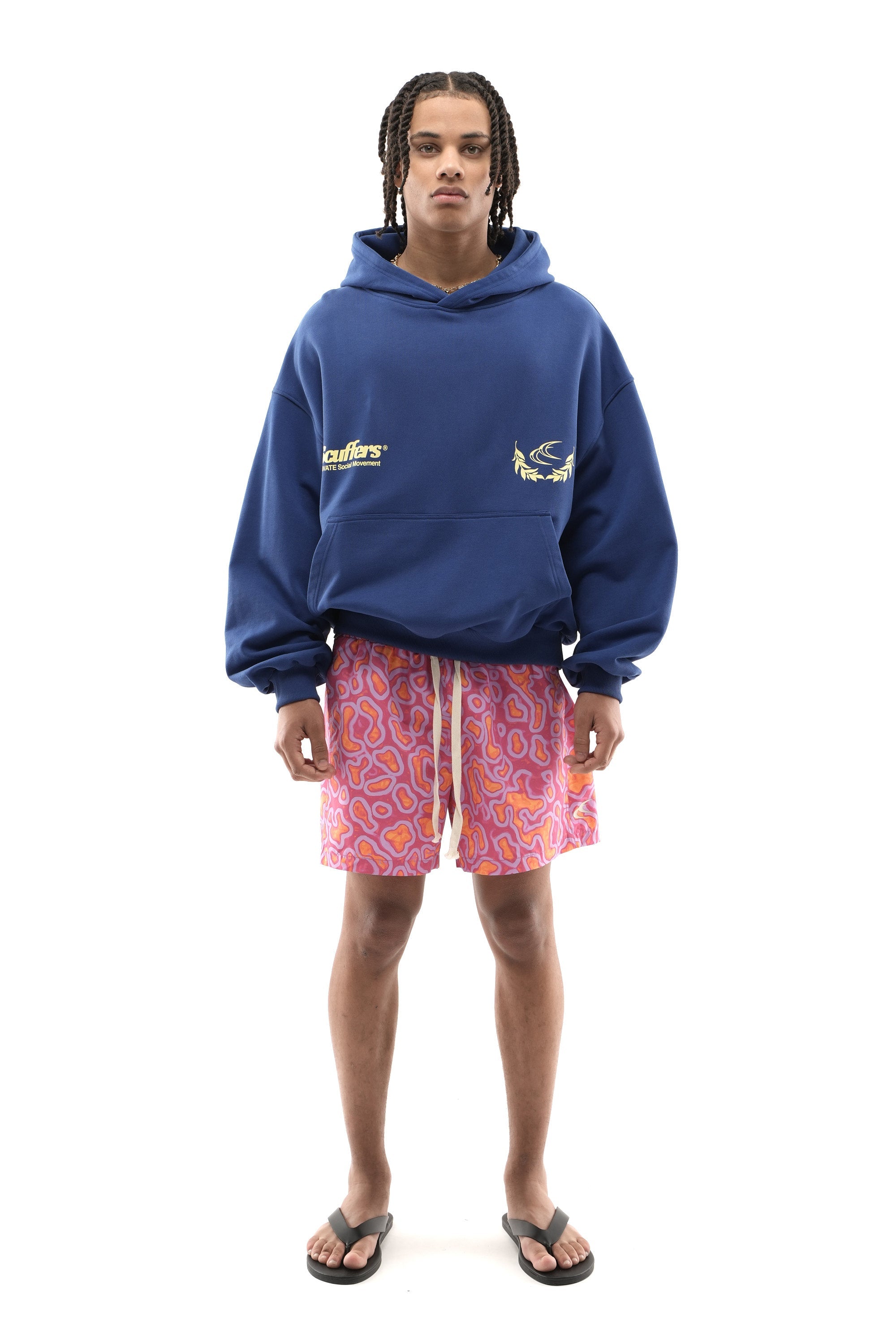 Sweat à capuche bleu EA