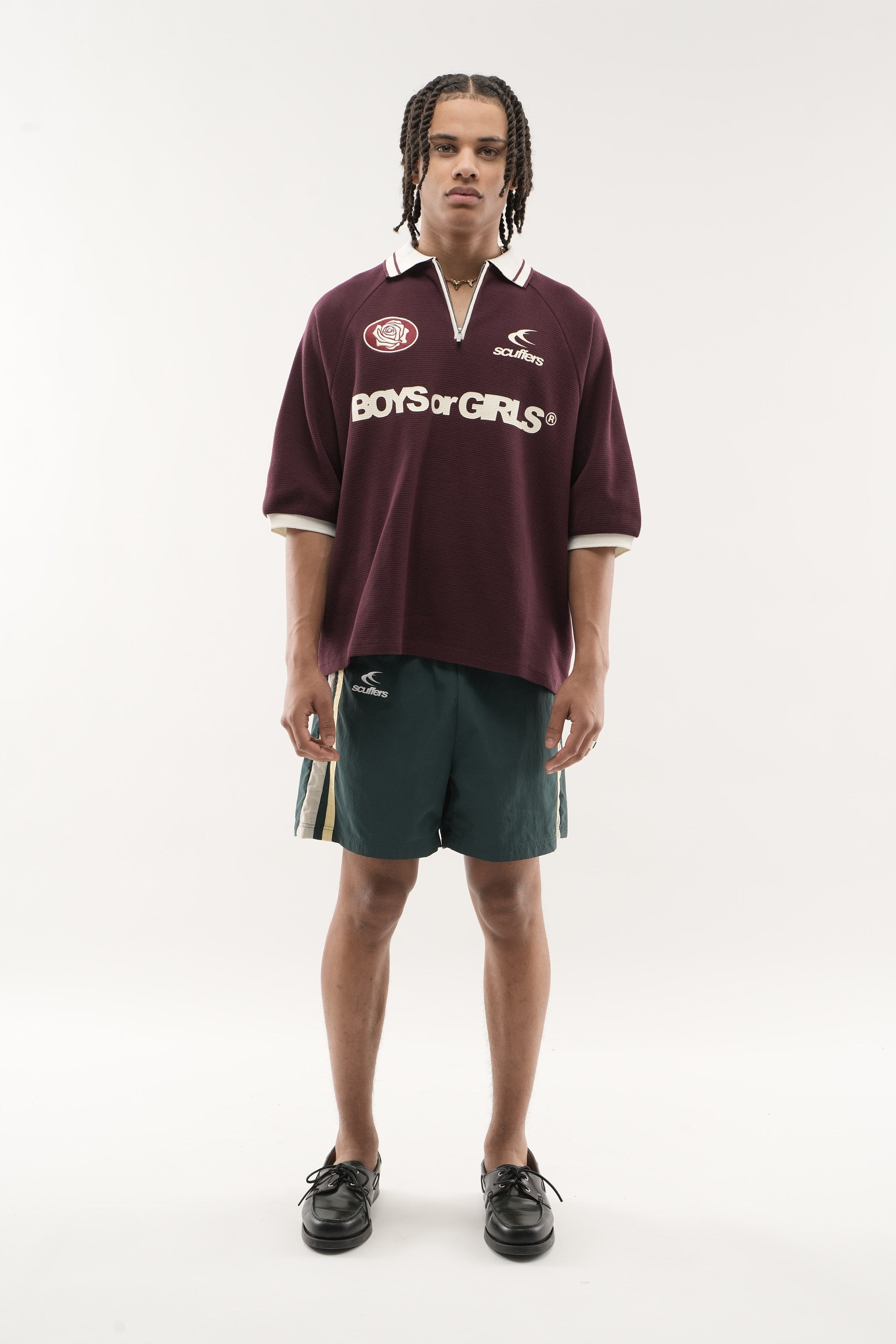 Polo bordeaux pour garçons ou filles