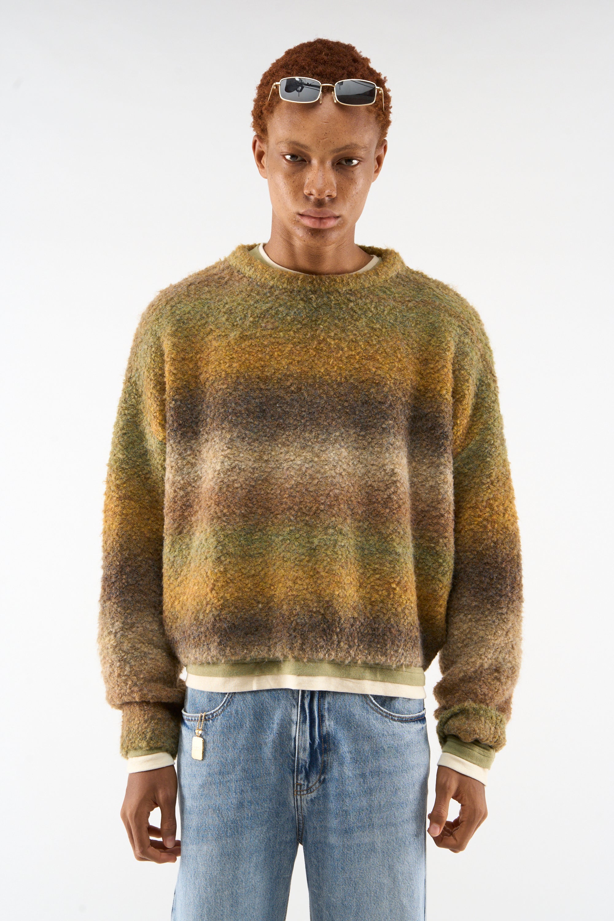 Tricot vert spécial