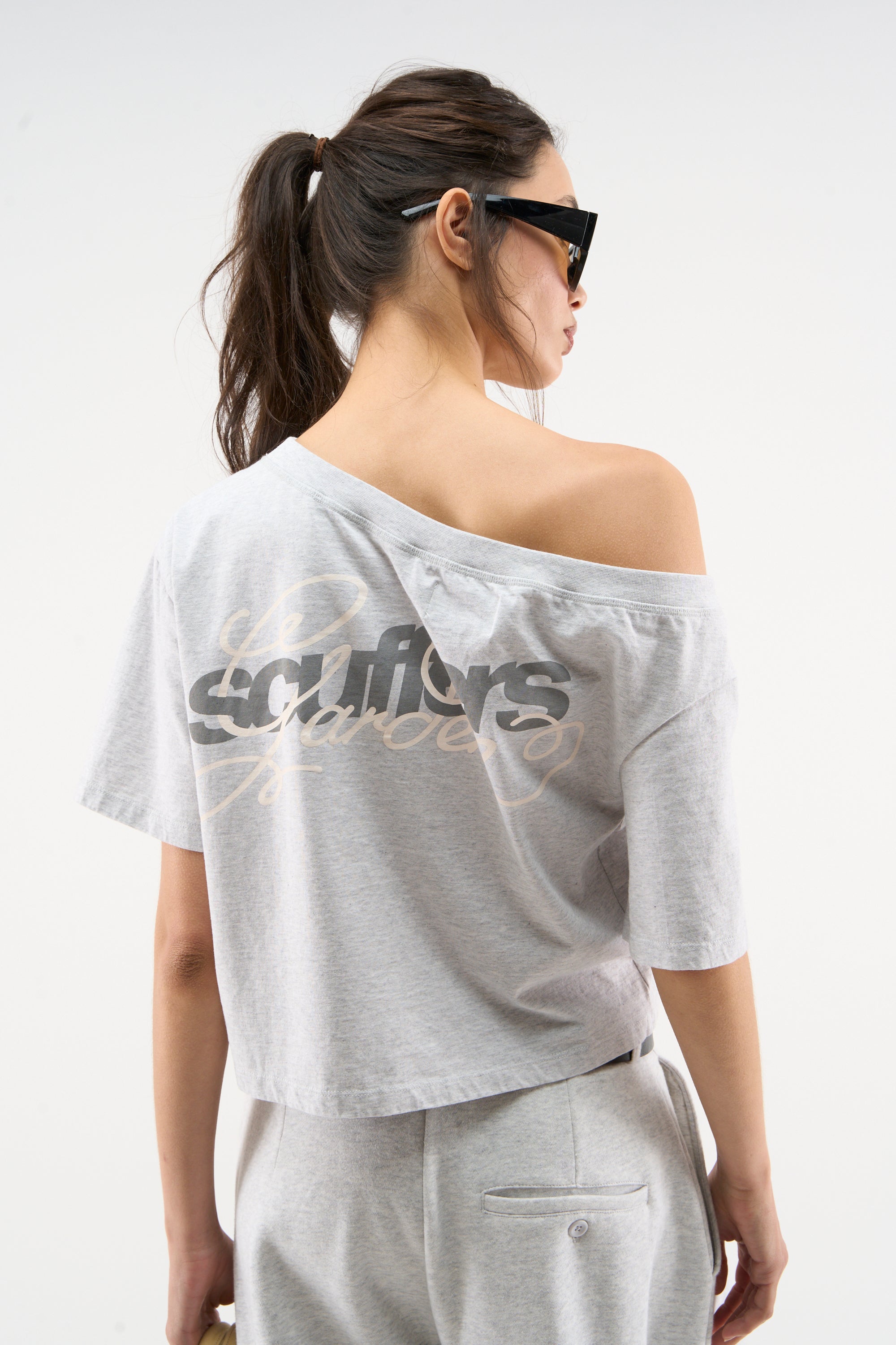 T-shirt gris chiné