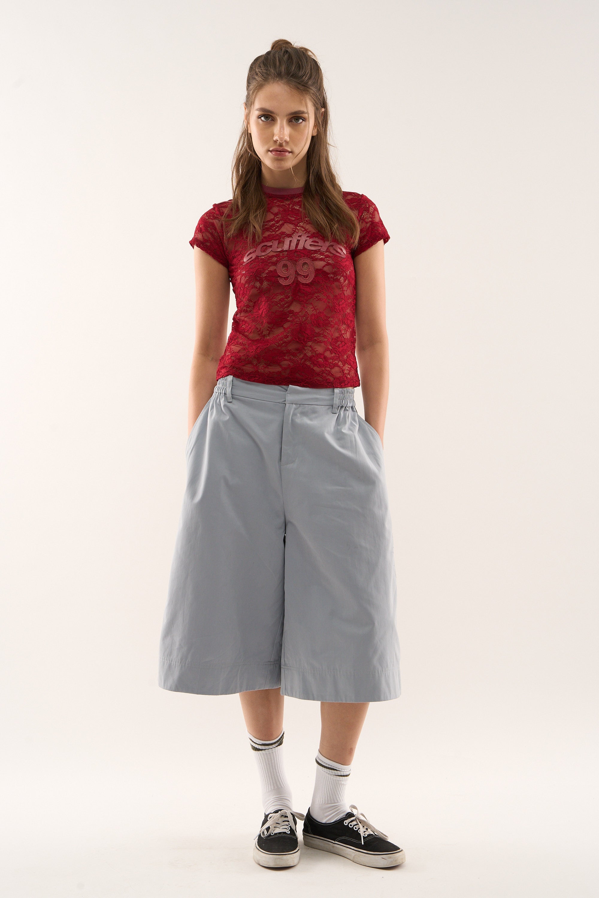 Haut bordeaux en dentelle 99