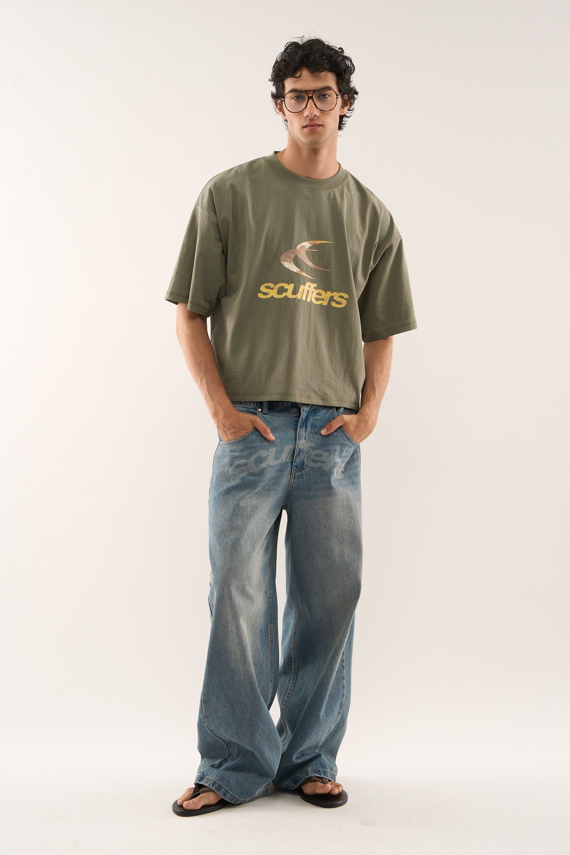 T-shirt vert caméléon