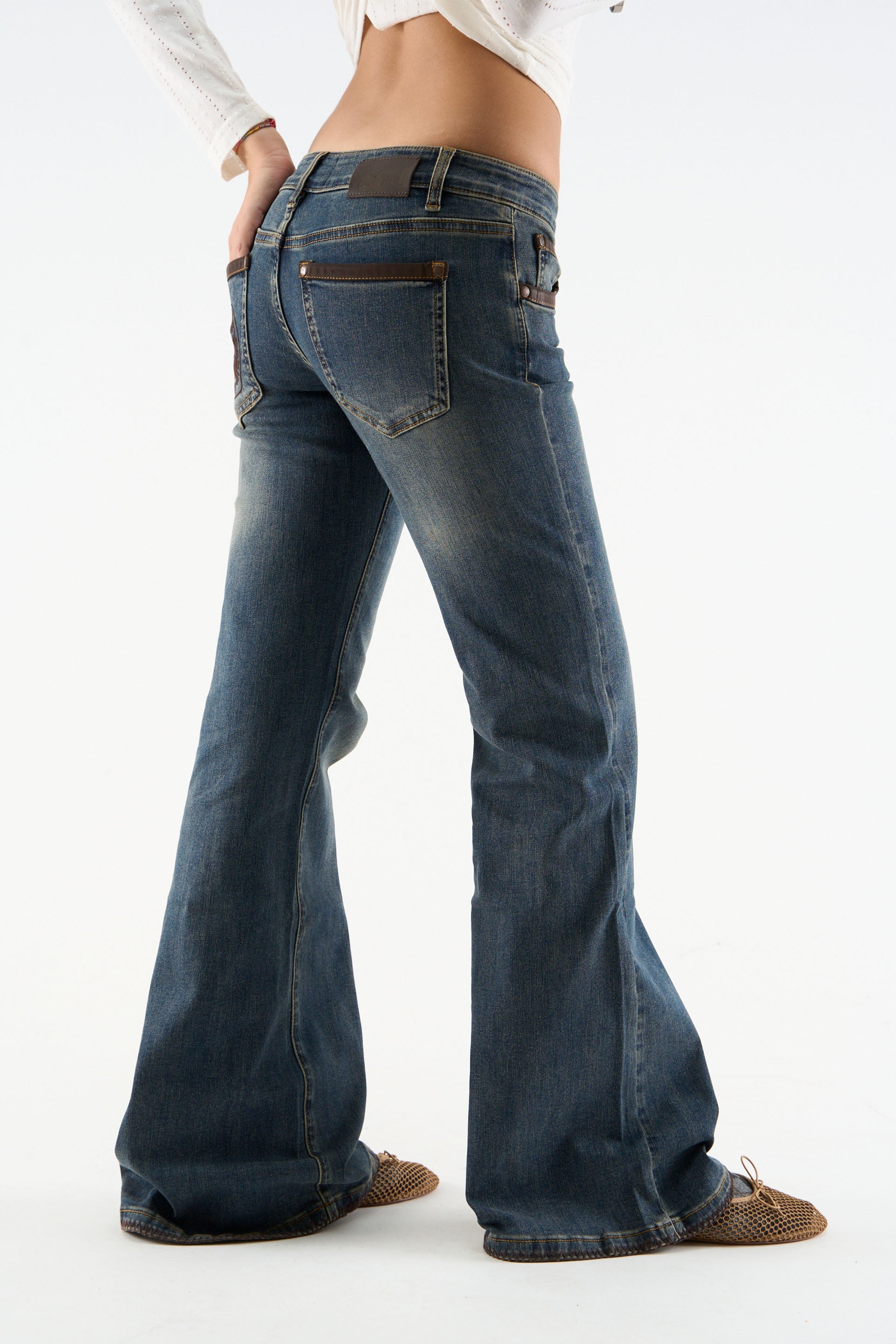 Pantalon en denim foncé Winx