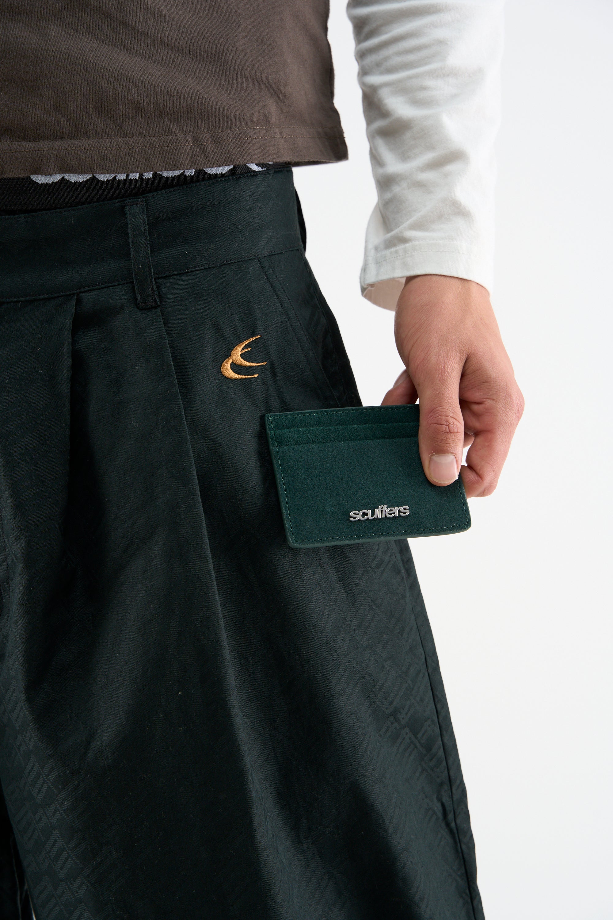 Suede Green Wallet