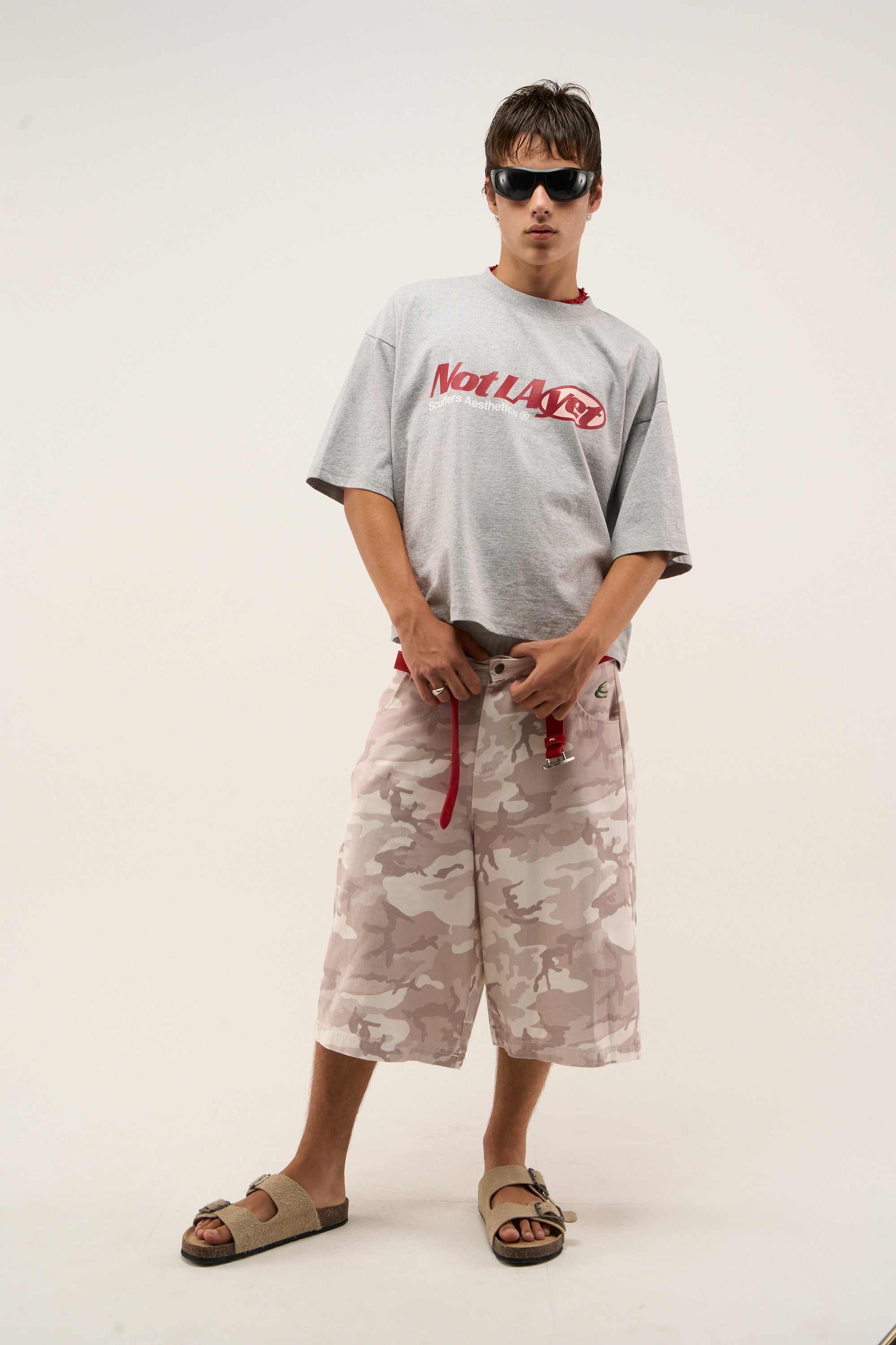 T-shirt gris chiné « Not LA Yet »