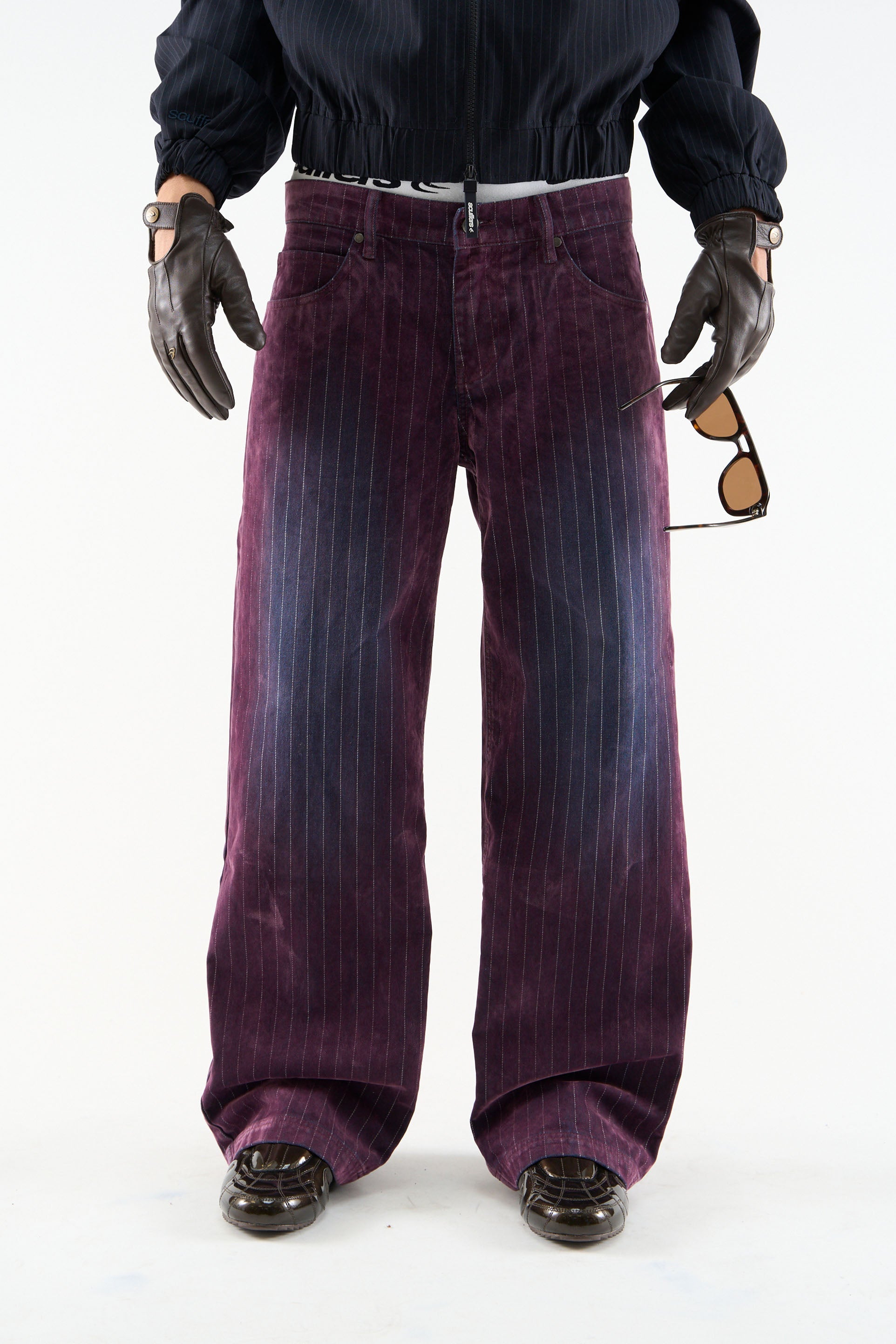 Pantalon bordeaux raisin