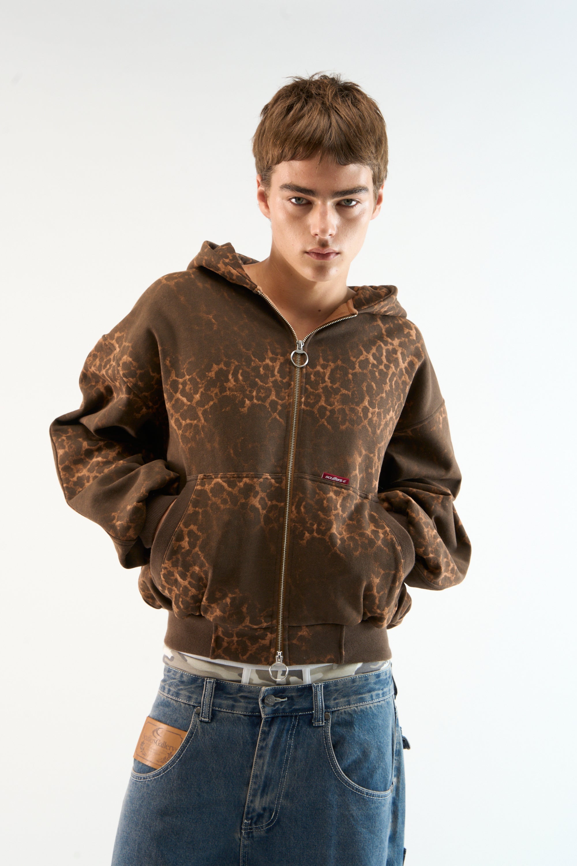 Fermeture éclair léopard Scff